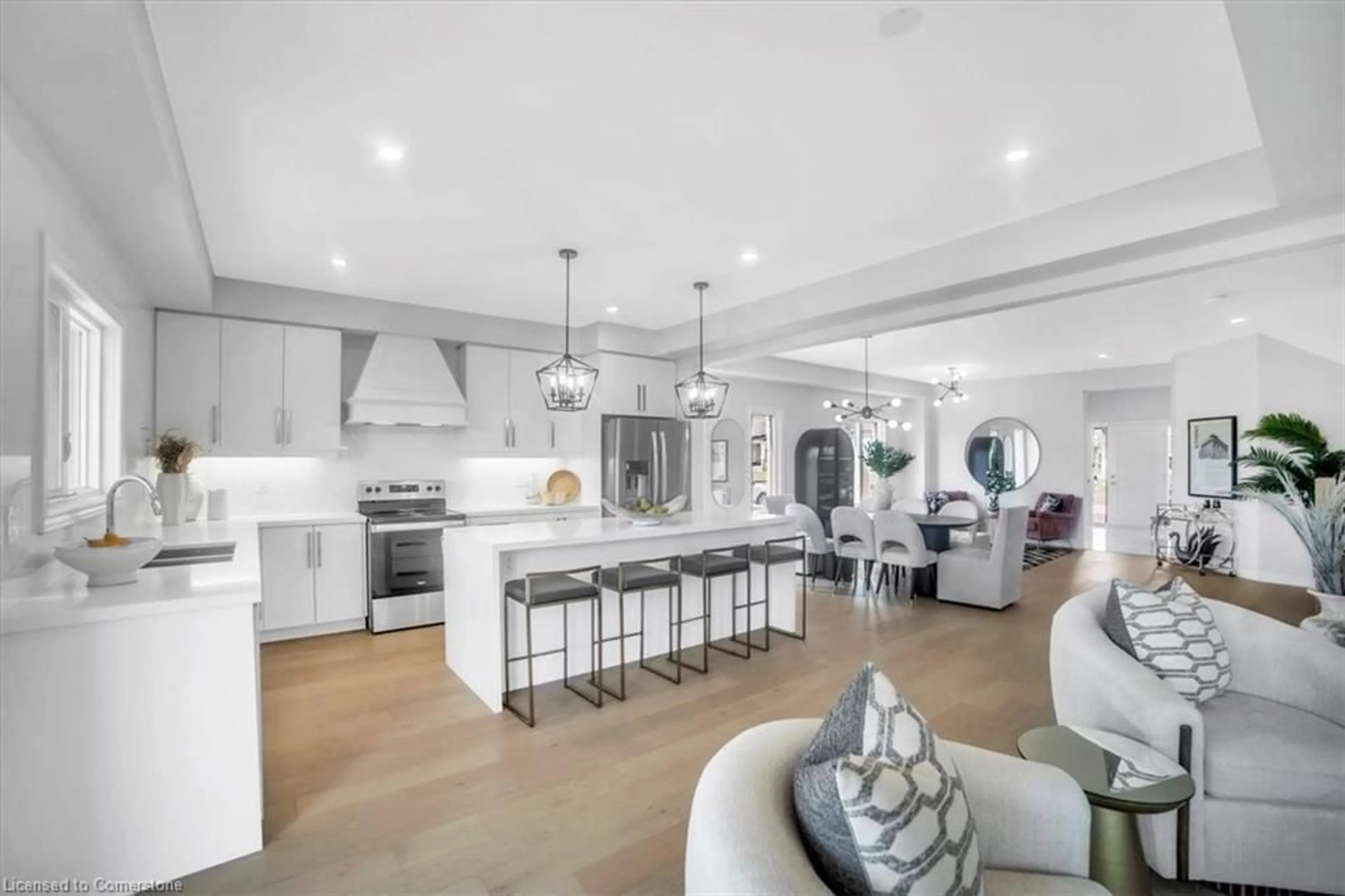 Open concept kitchen, unknown for 91 Aquasanta Cres, Hamilton Ontario L9B 0J9