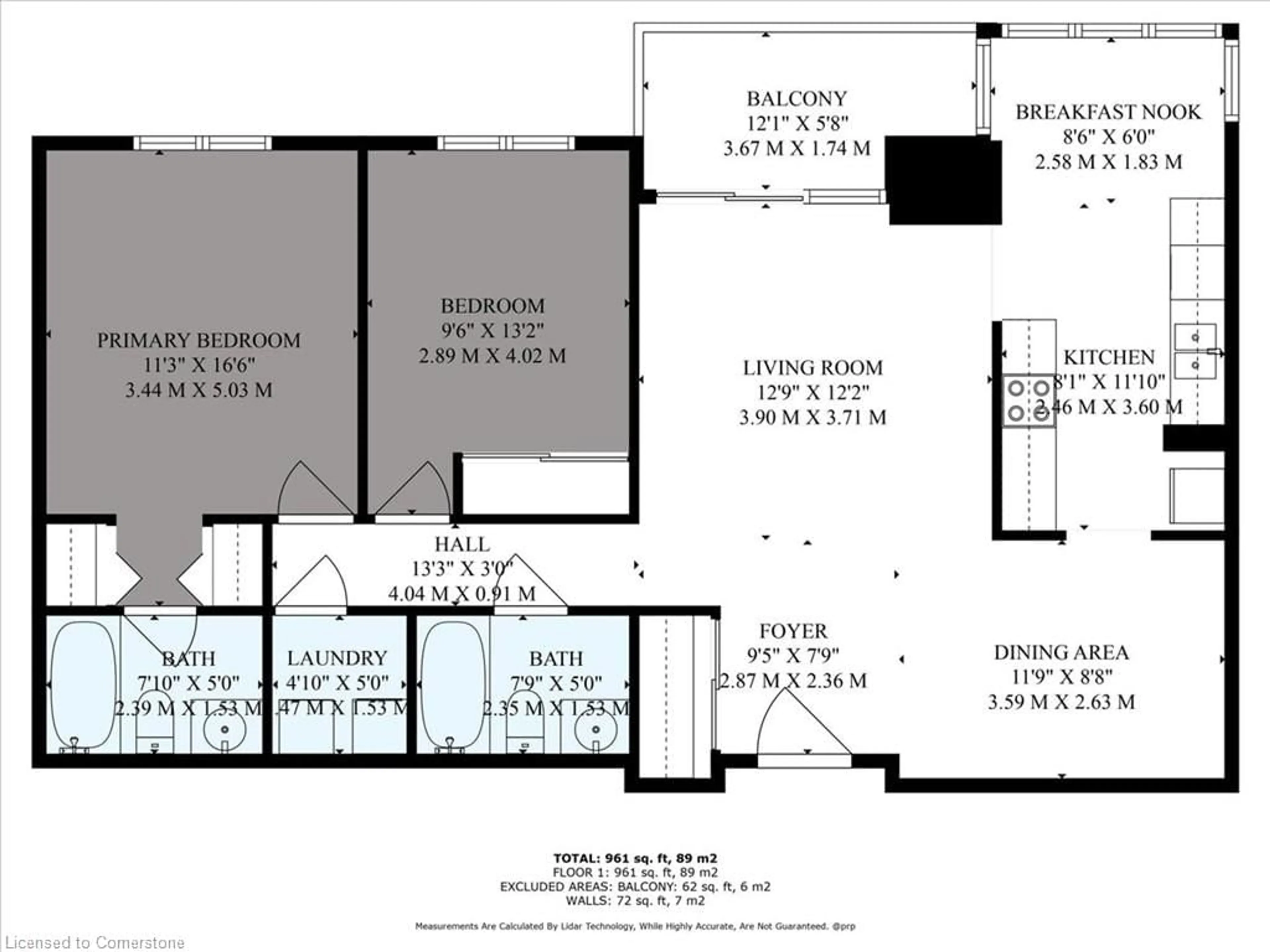 Floor plan for 30 Blue Springs Dr #201, Waterloo Ontario N2J 4T2