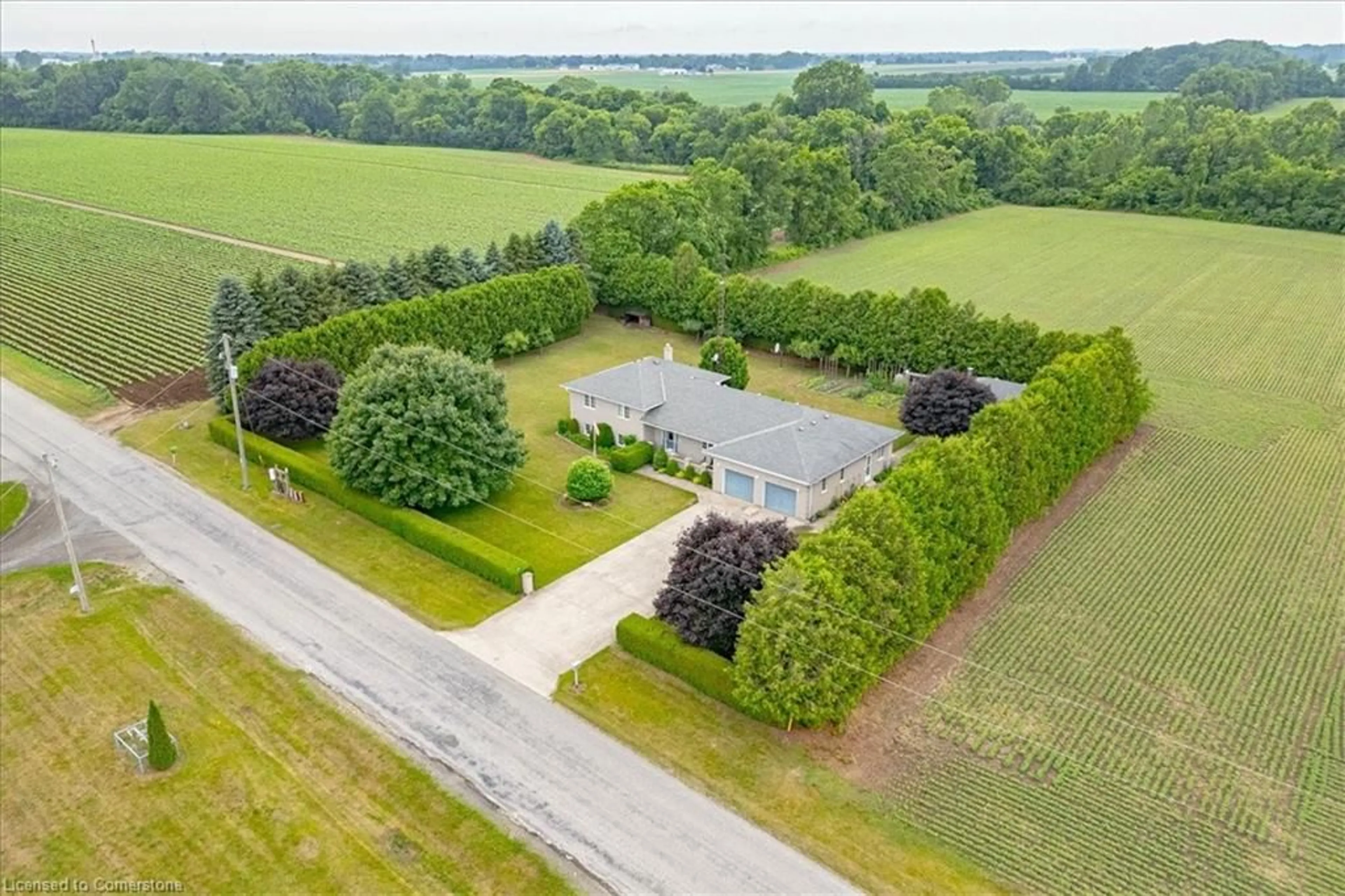 A pic from outside/outdoor area/front of a property/back of a property/a pic from drone, unknown for 359 Windham Road 13 Rd, Delhi Ontario N4B 2W5