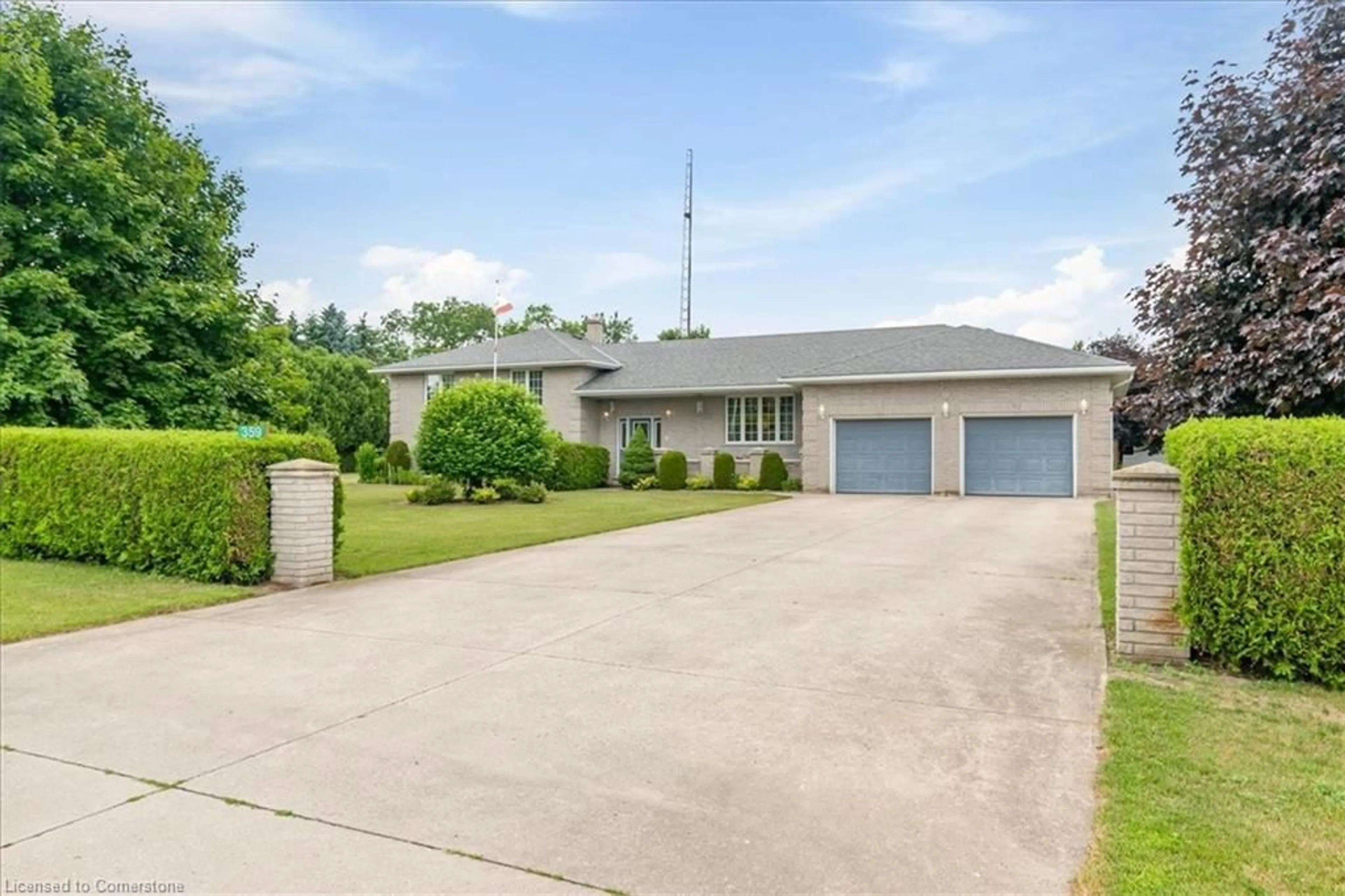 A pic from outside/outdoor area/front of a property/back of a property/a pic from drone, street for 359 Windham Road 13 Rd, Delhi Ontario N4B 2W5