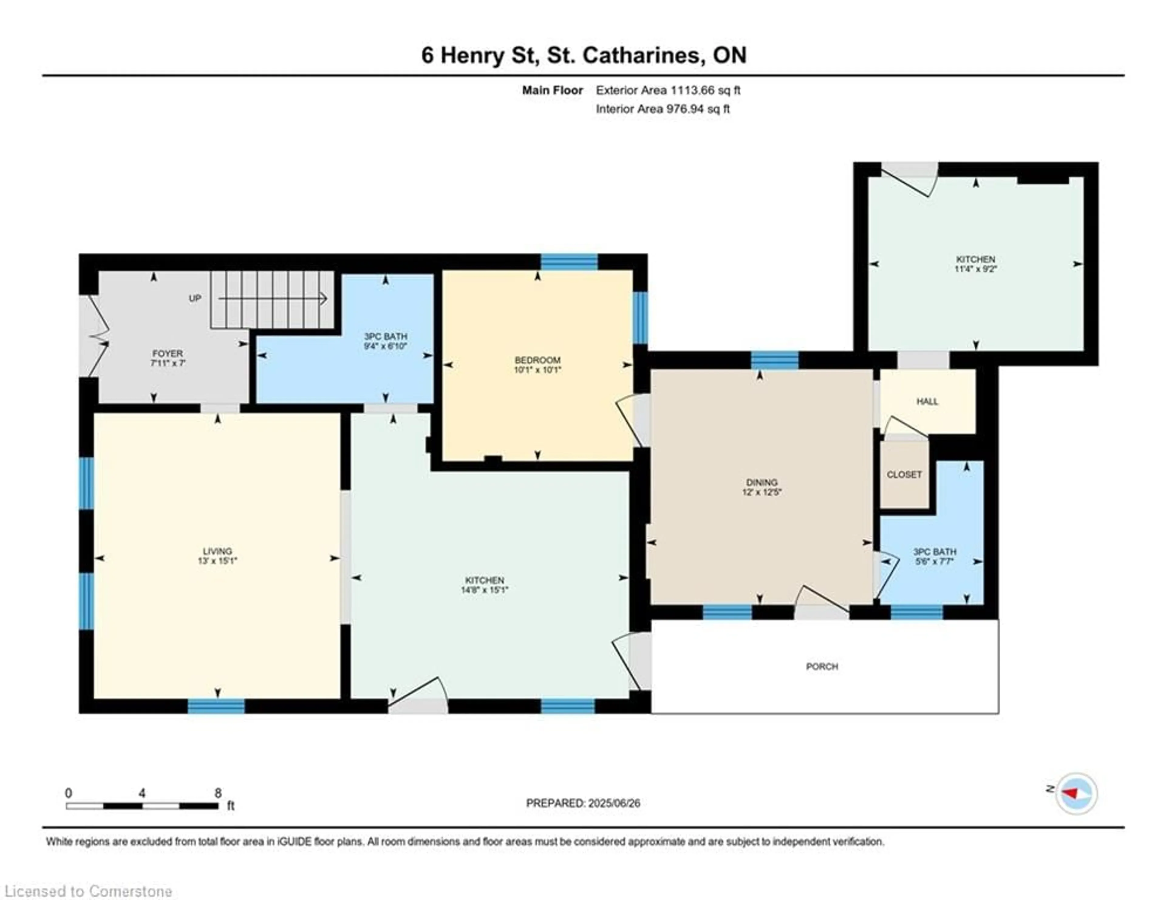 Floor plan for 6 Henry St, St. Catharines Ontario L2R 5T1