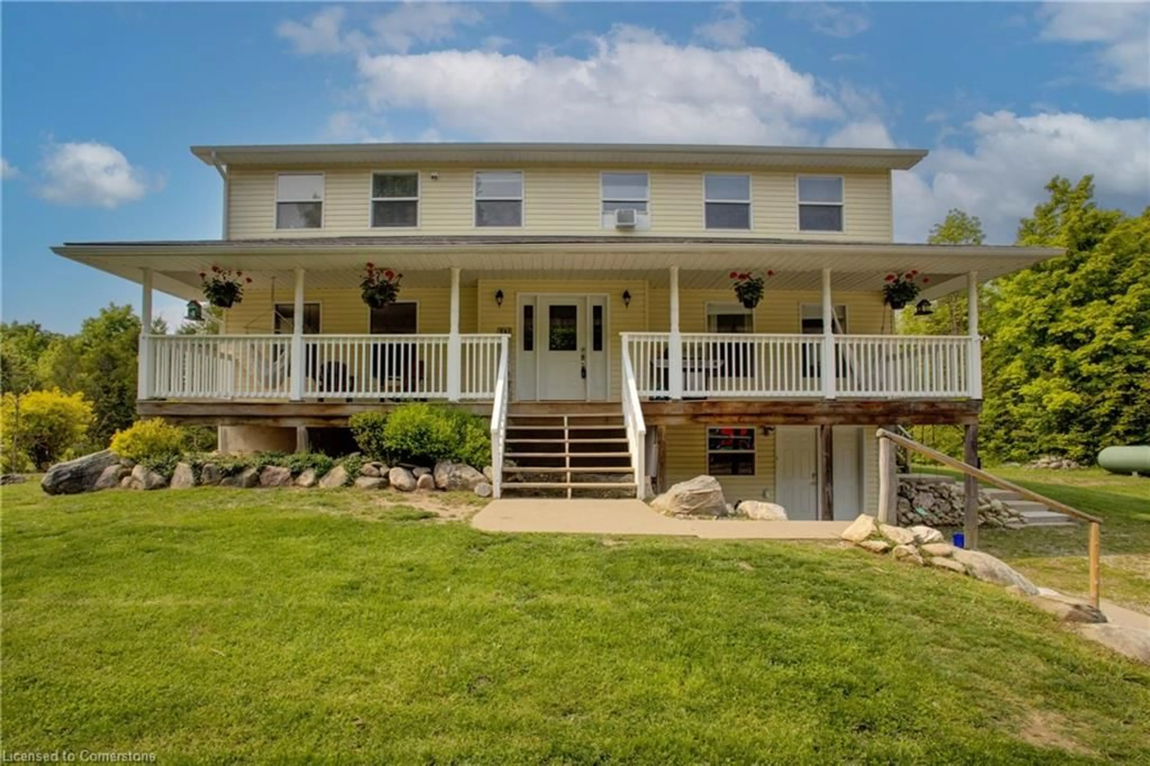 A pic from outside/outdoor area/front of a property/back of a property/a pic from drone, water/lake/river/ocean view for 179482 Grey Road 17, Wiarton Ontario N0H 2T0