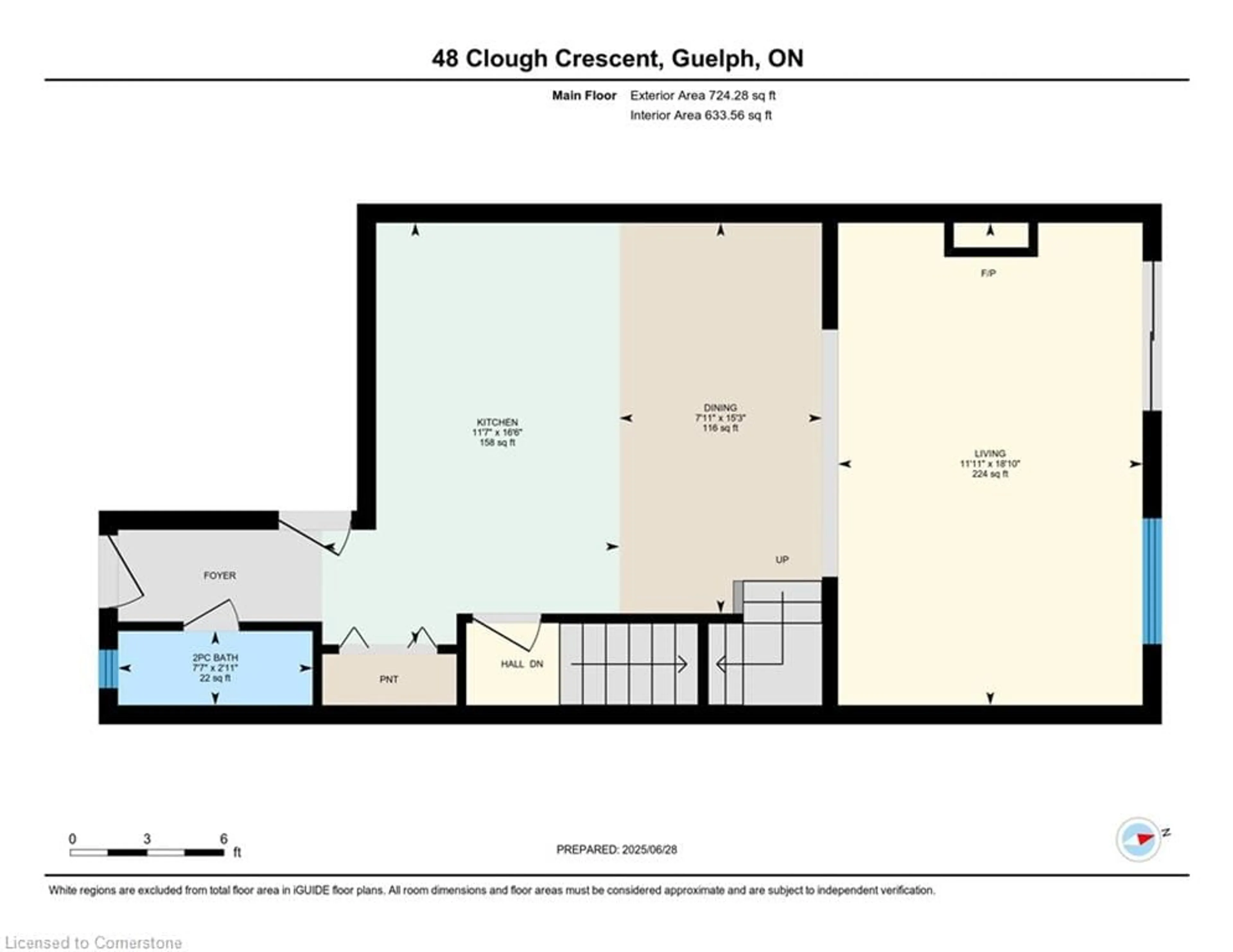 Floor plan for 48 Clough Cres, Guelph Ontario N1L 0G1