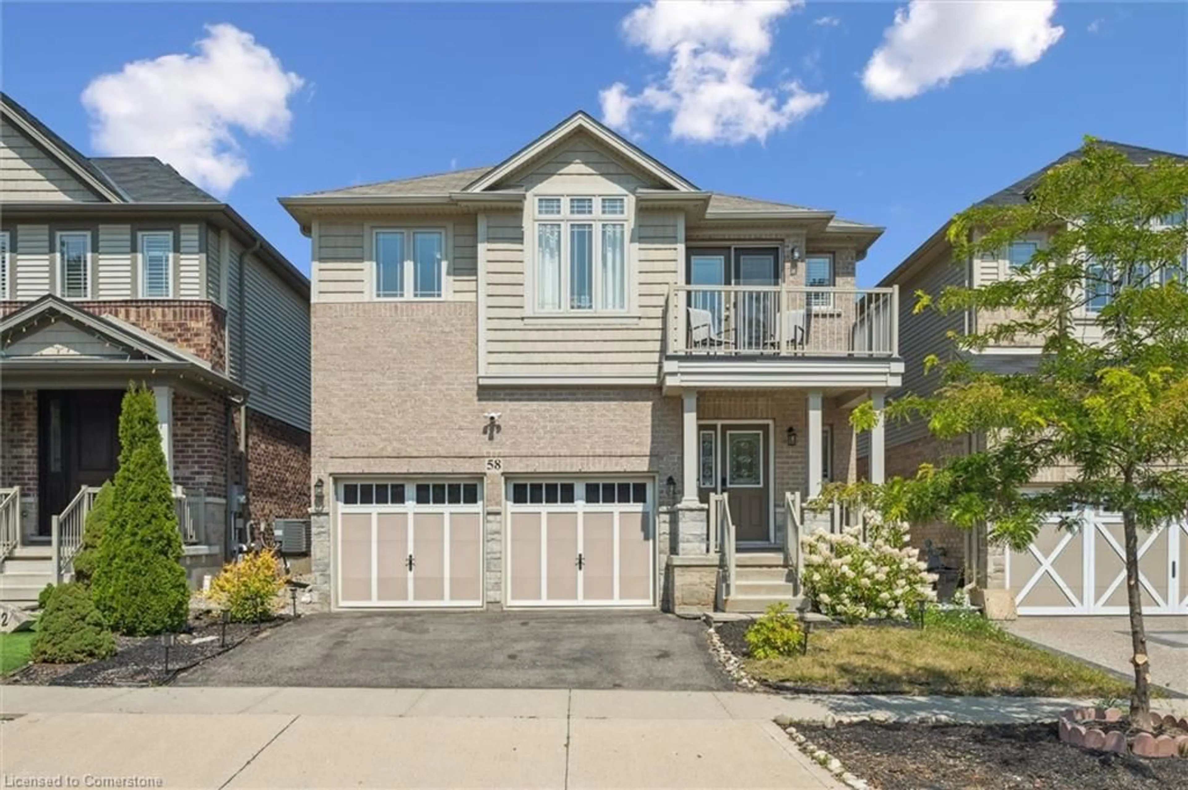 Home with brick exterior material, street for 58 Elmbank Trail, Kitchener Ontario N2R 0H1