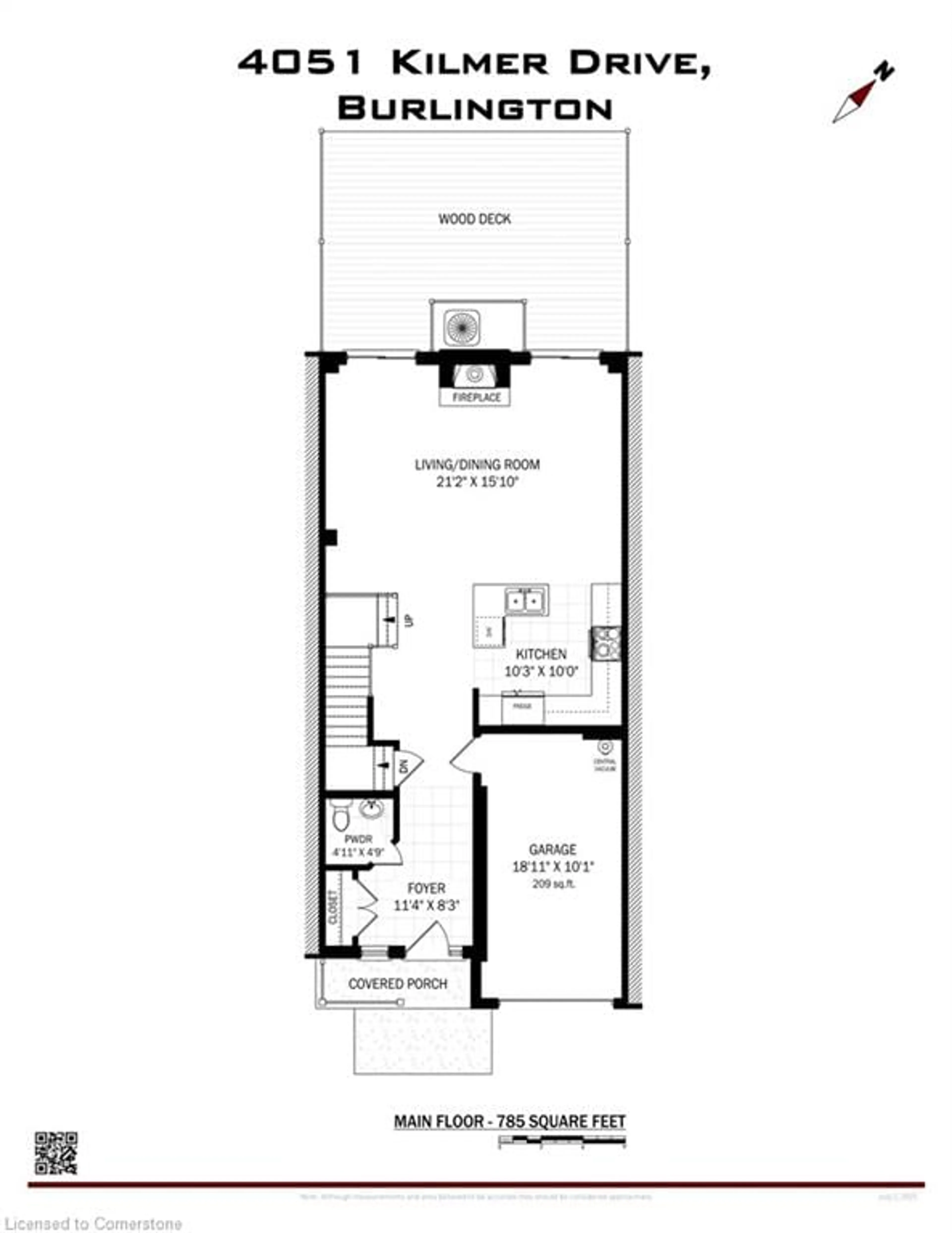 Floor plan for 4051 Kilmer Dr, Burlington Ontario L7M 5A6
