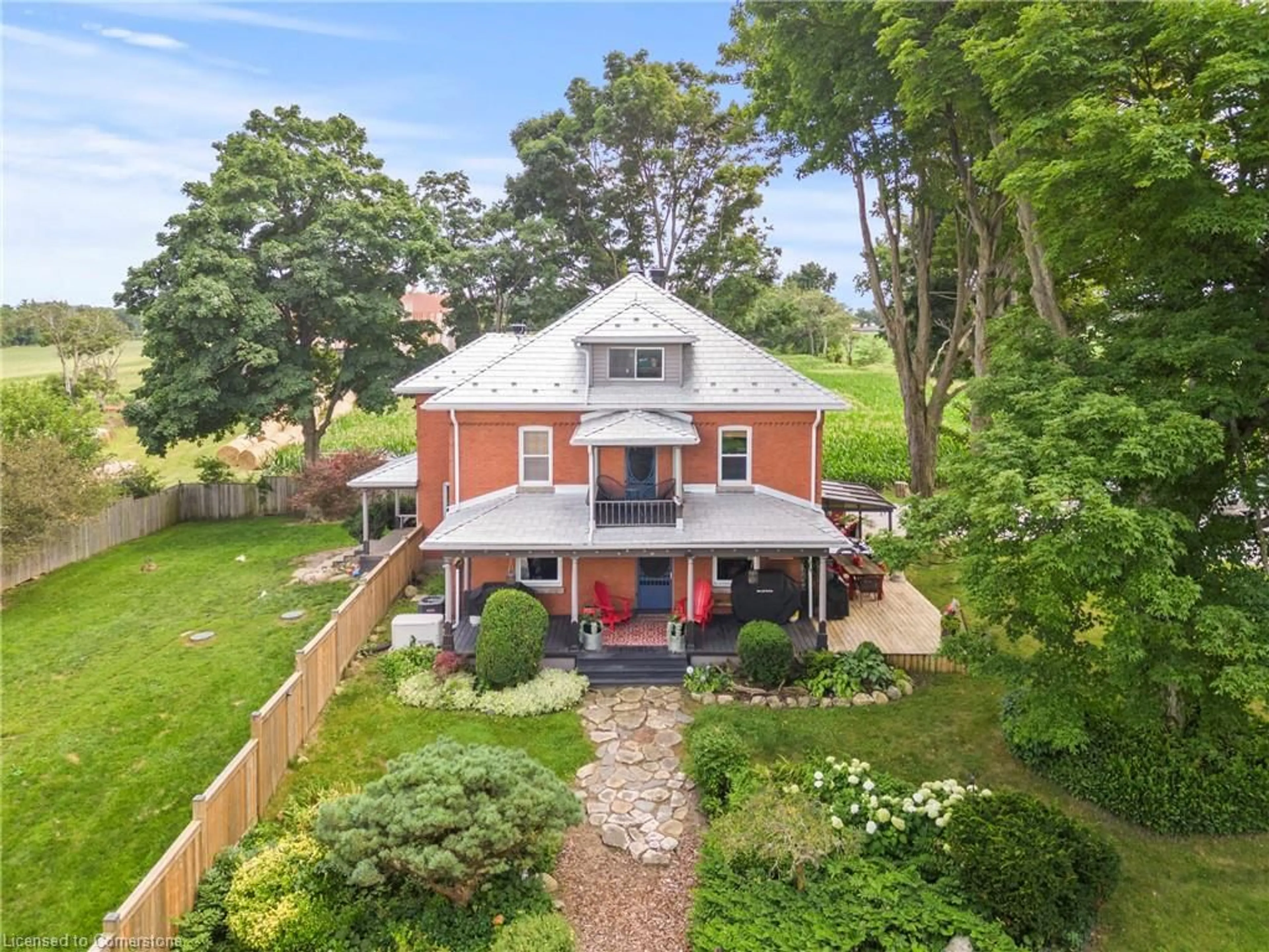 A pic from outside/outdoor area/front of a property/back of a property/a pic from drone, street for 203 Jenkins Rd, Scotland Ontario N0E 1R0