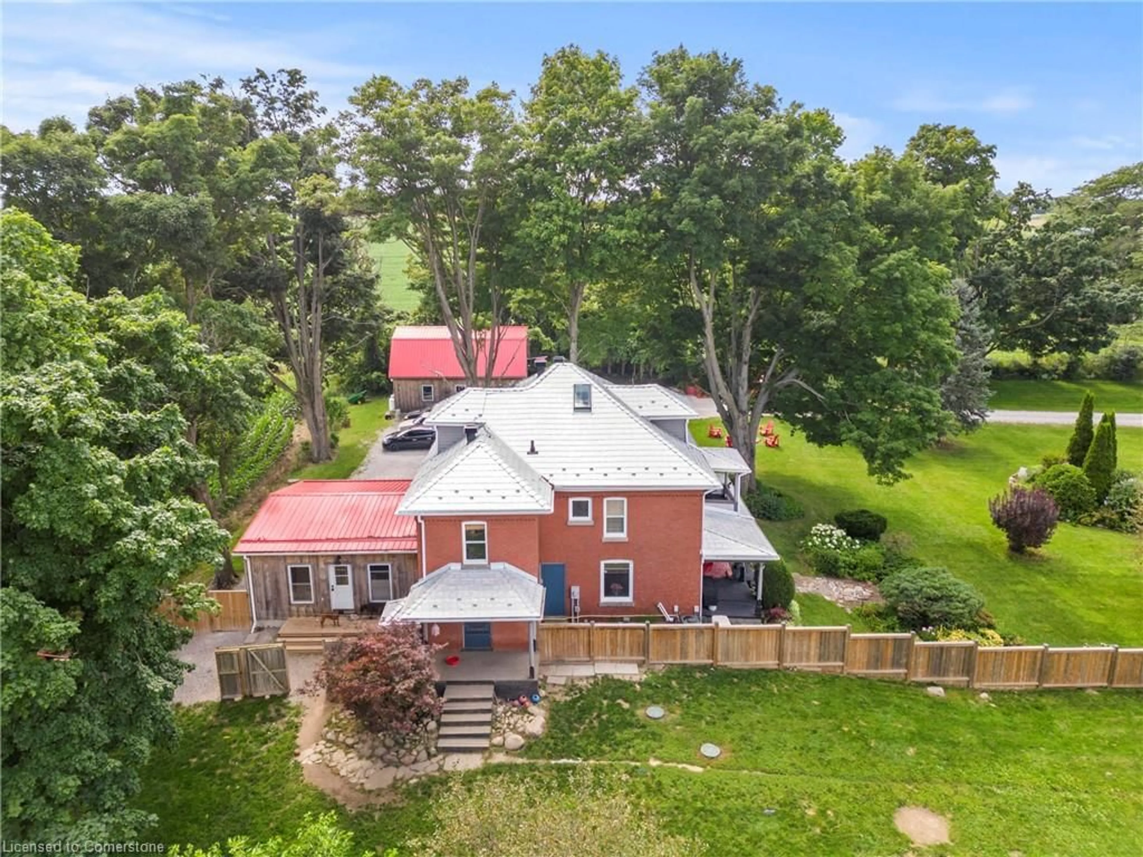 A pic from outside/outdoor area/front of a property/back of a property/a pic from drone, unknown for 203 Jenkins Rd, Scotland Ontario N0E 1R0