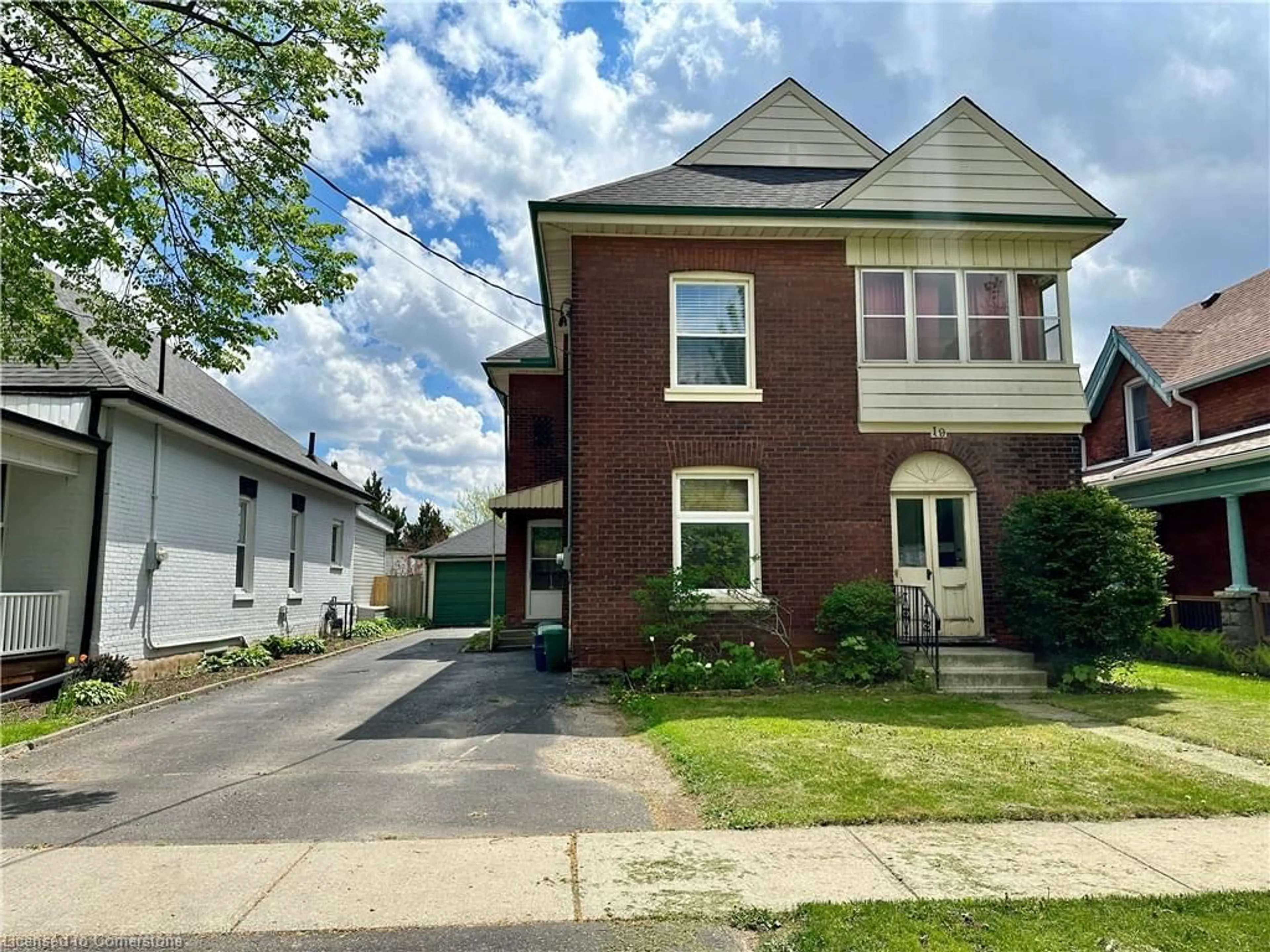 Home with brick exterior material, street for 19 Brighton Ave, Brantford Ontario N3S 1V6