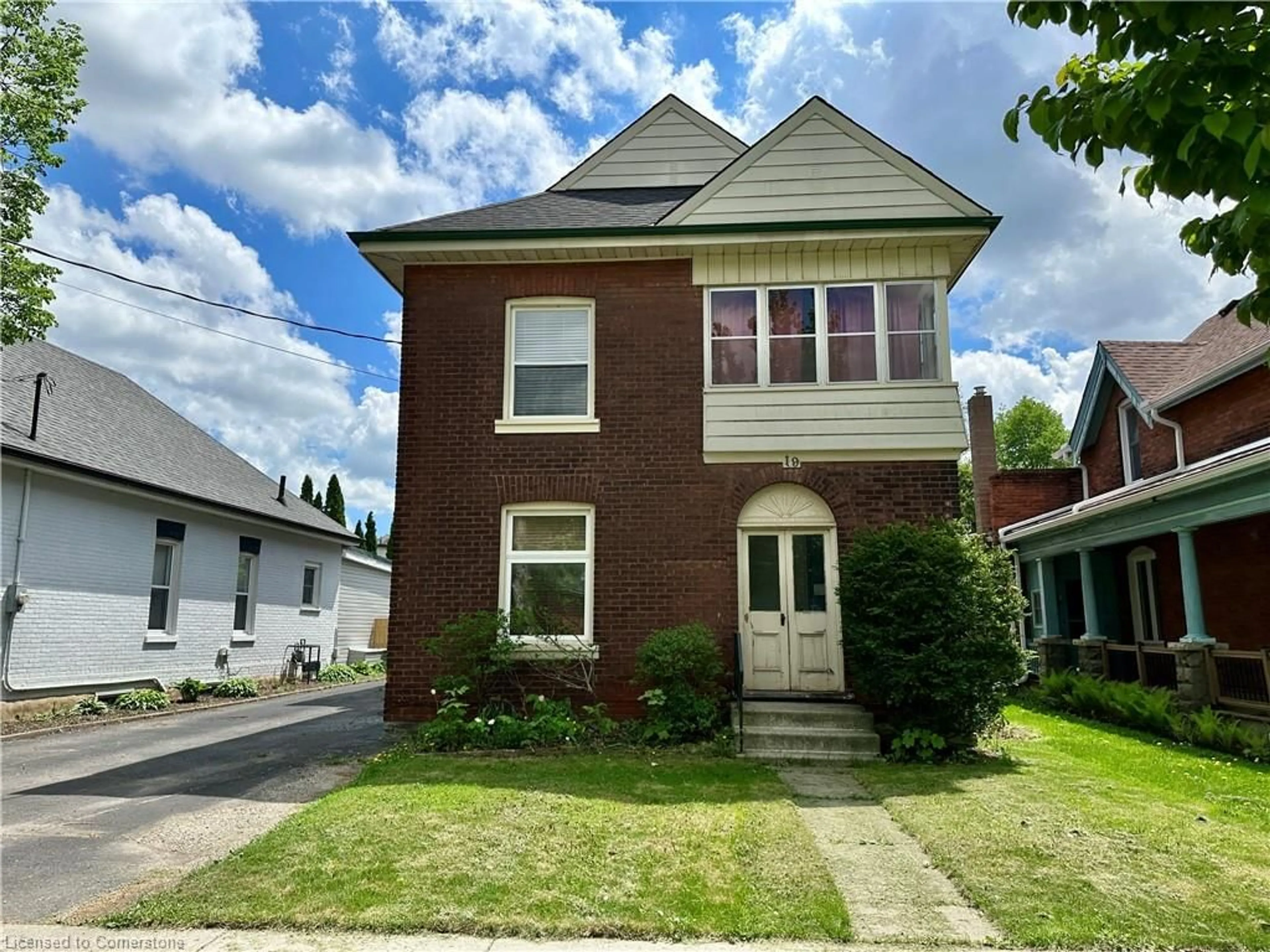 Home with brick exterior material, street for 19 Brighton Ave, Brantford Ontario N3S 1V6