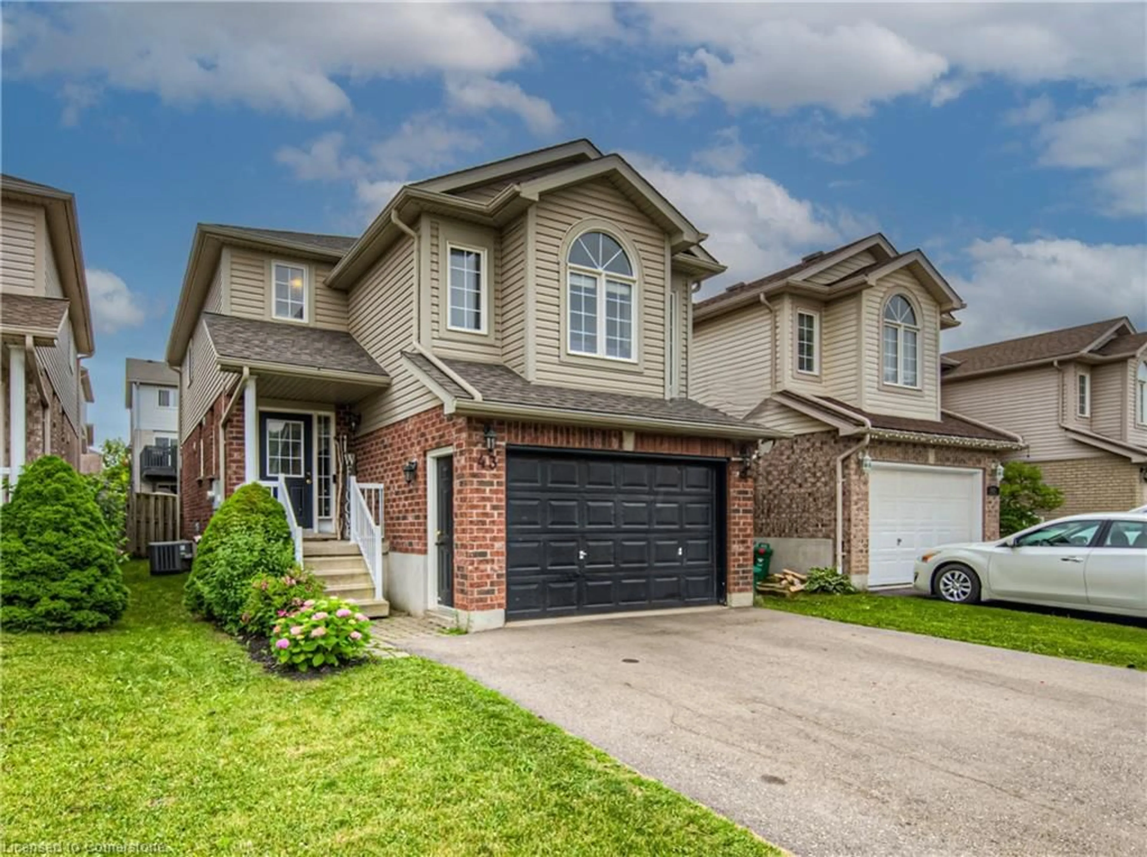 Home with brick exterior material, street for 43 Peach Blossom Cres, Kitchener Ontario N2E 3Z7
