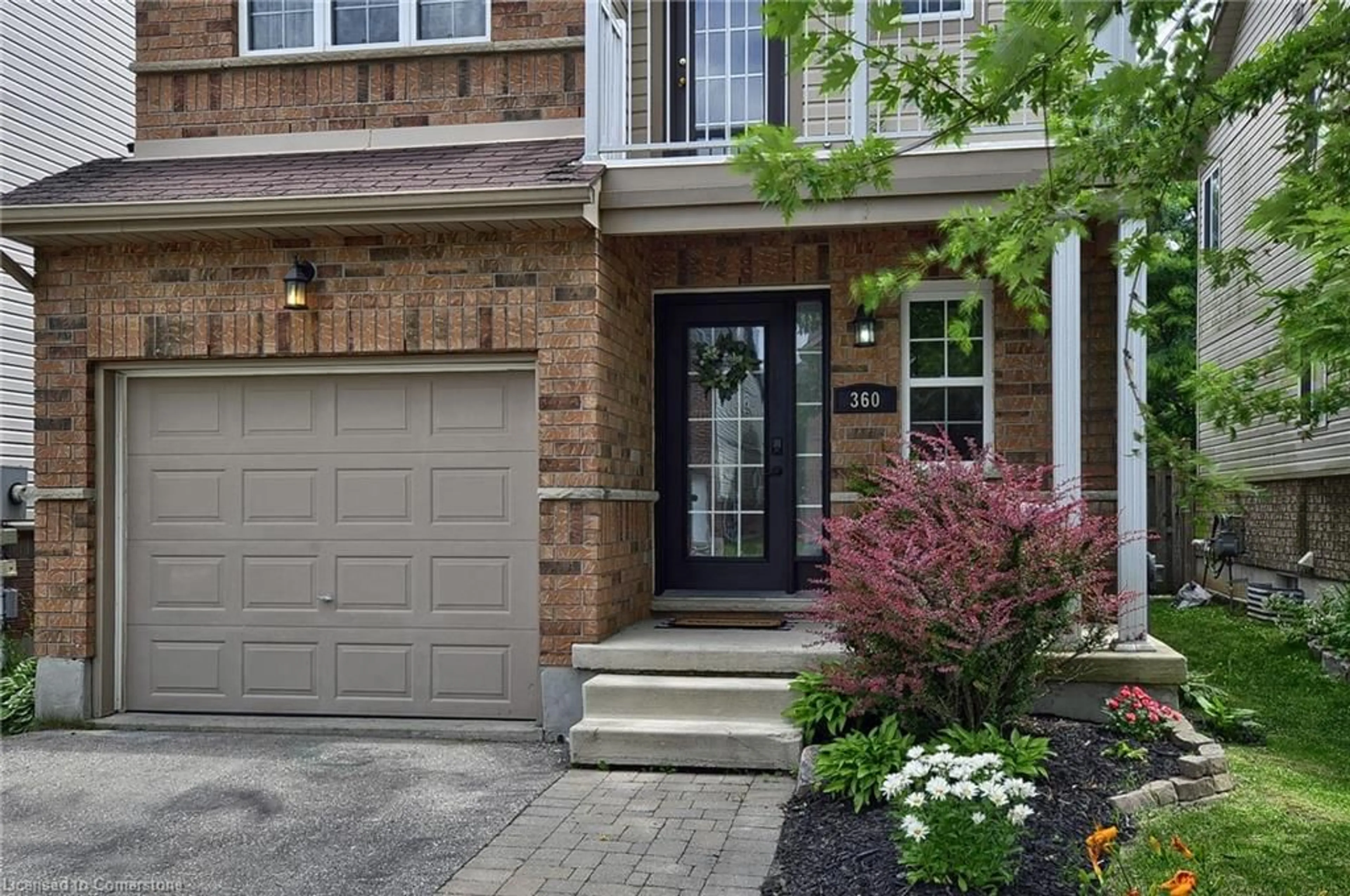 Home with brick exterior material, street for 360 Sauve Cres, Waterloo Ontario N2T 2Y8