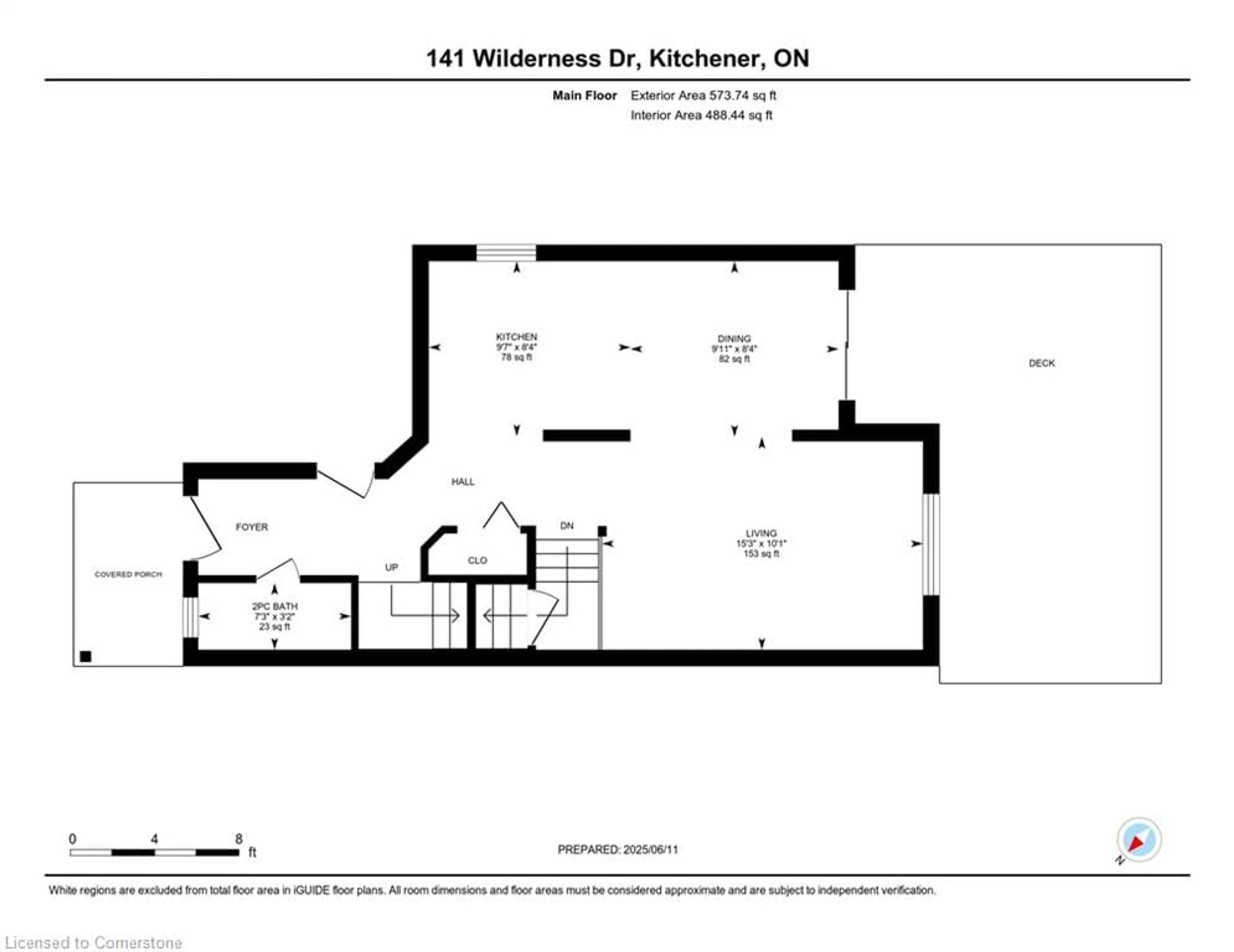 Floor plan for 141 Wilderness Dr, Kitchener Ontario N2E 3R8