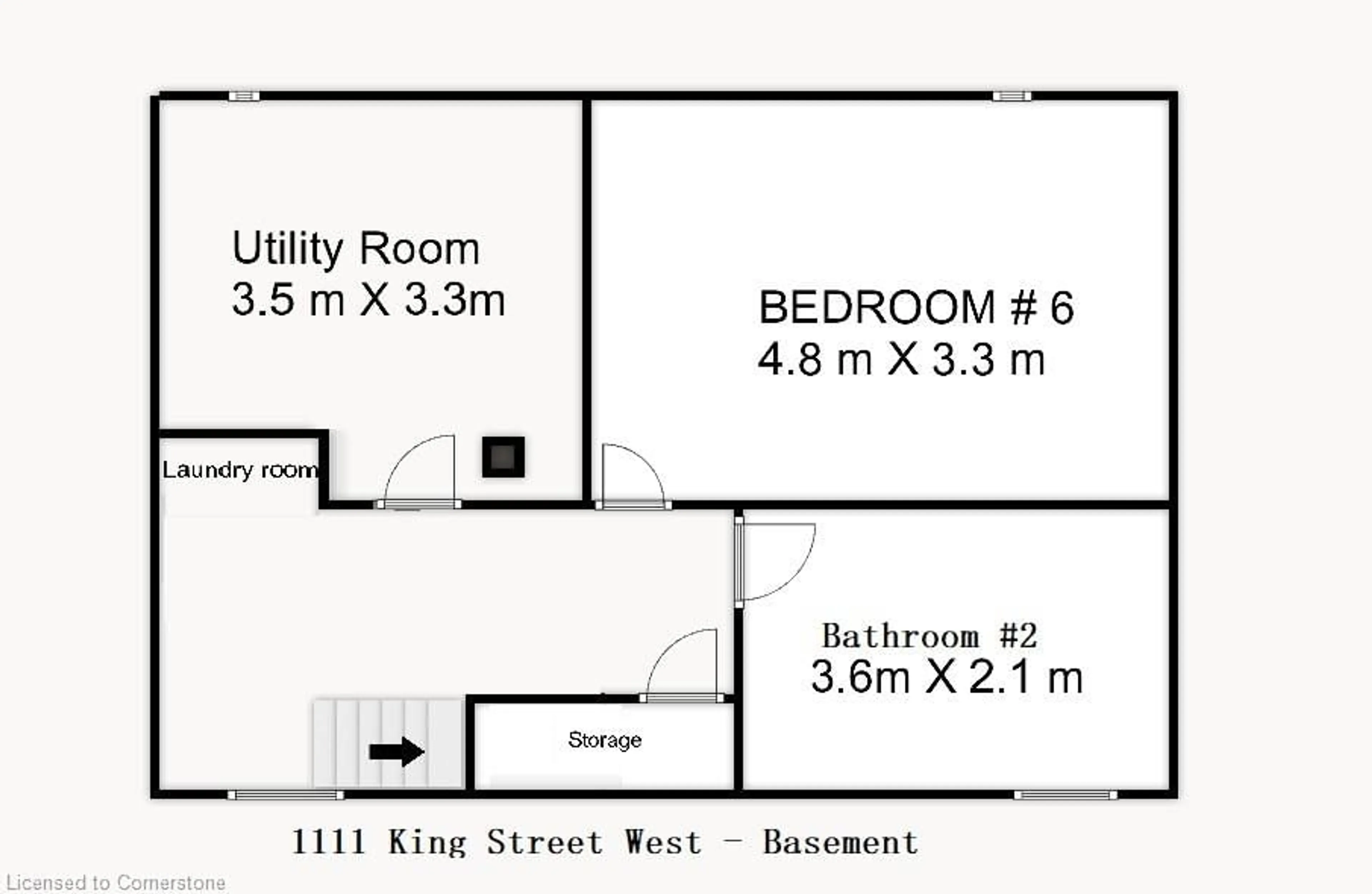 Floor plan for 1111 King St, Hamilton Ontario L8S 1L8