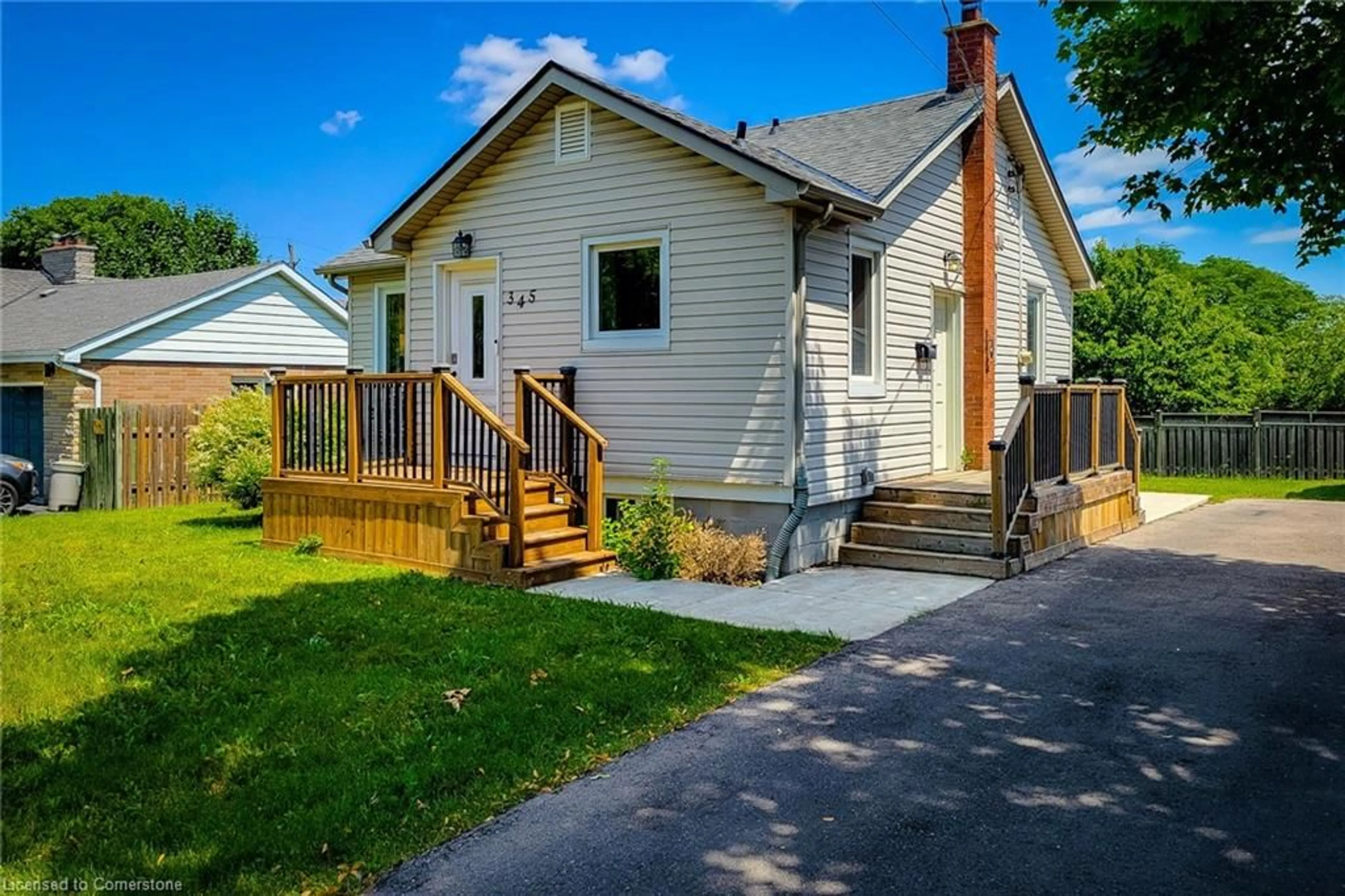 Home with vinyl exterior material, street for 345 Hawkridge Ave, Hamilton Ontario L9C 3L3