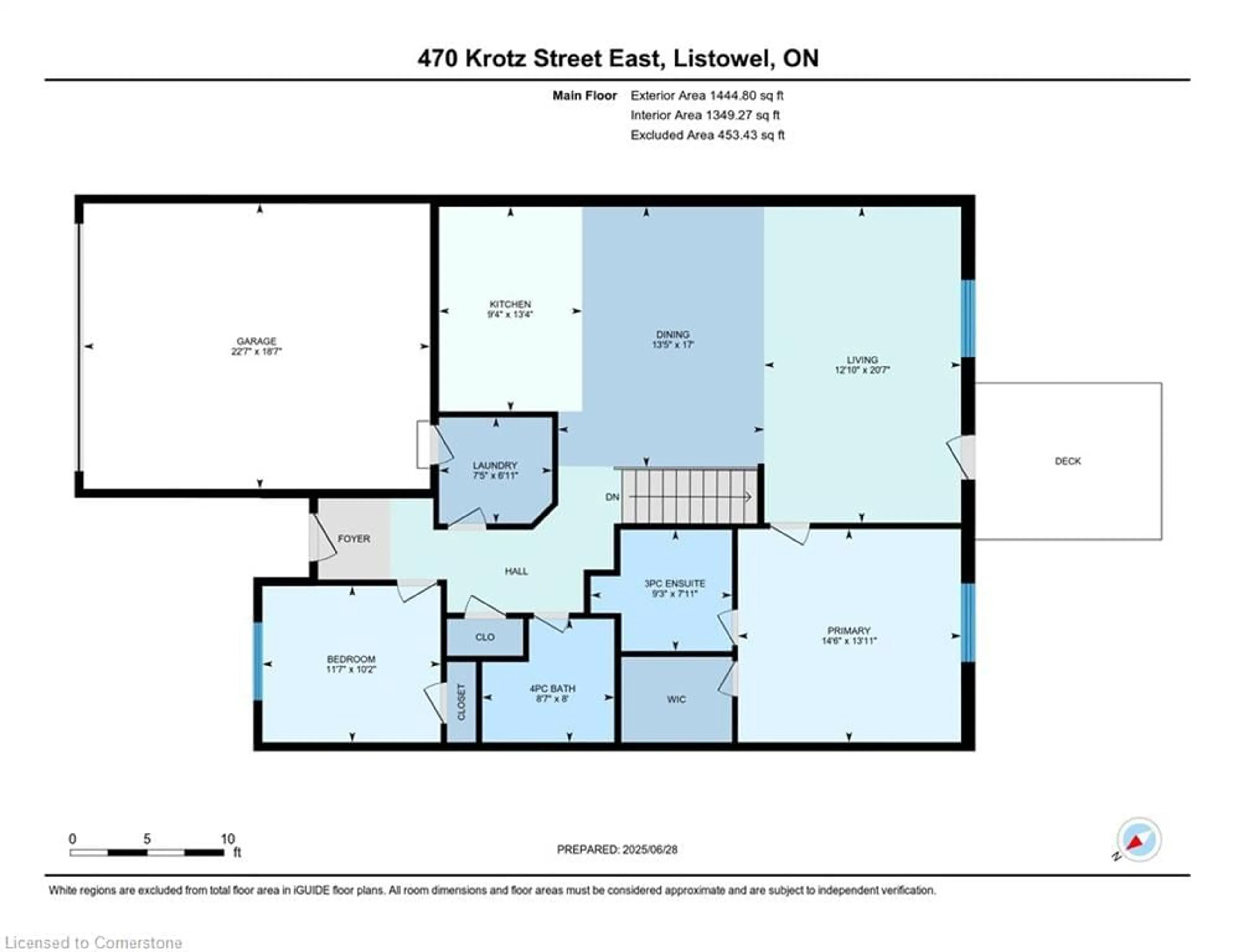 Floor plan for 470 Krotz St, Listowel Ontario N4W 0B6