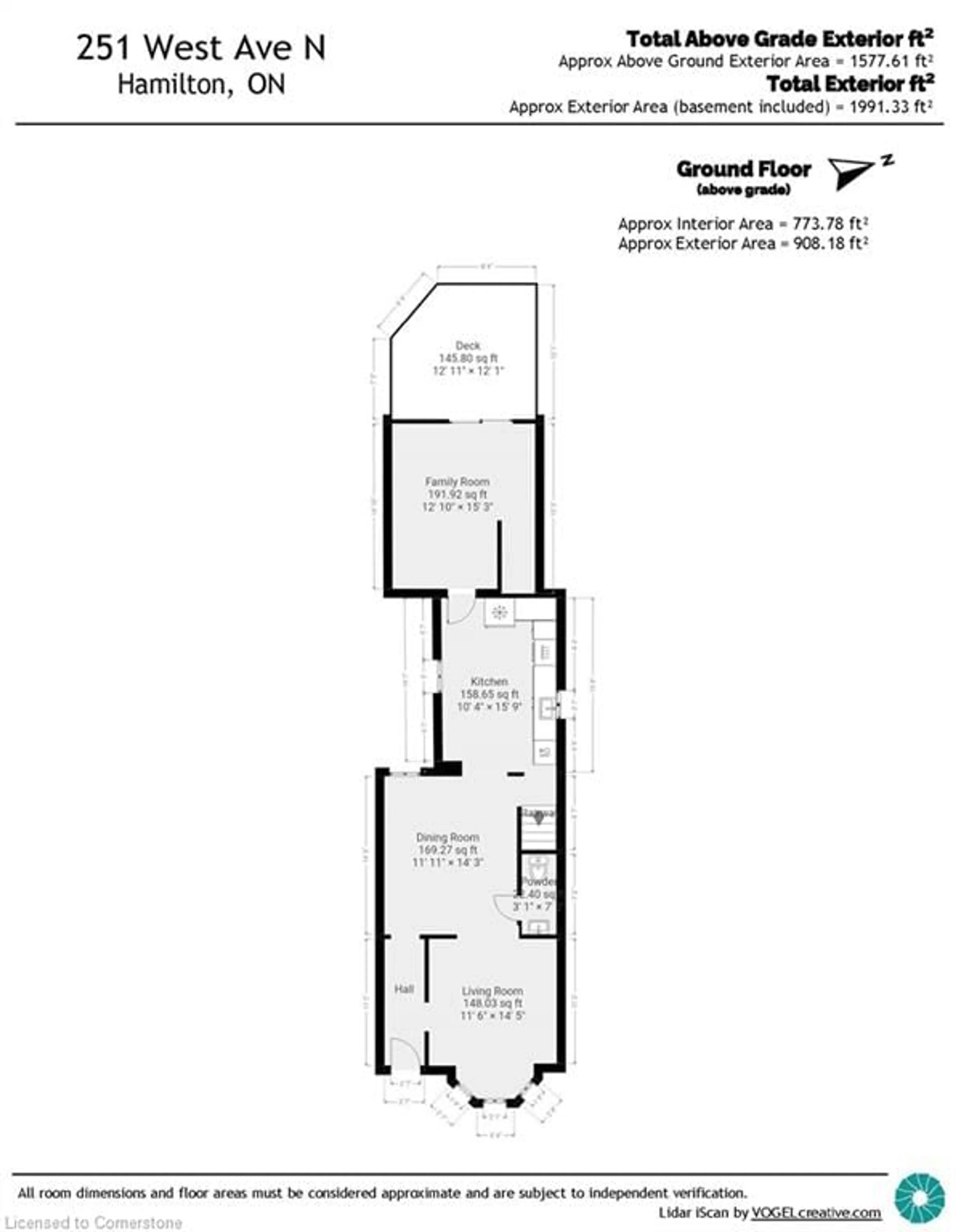 Floor plan for 251 West Ave, Hamilton Ontario L8L 5C8