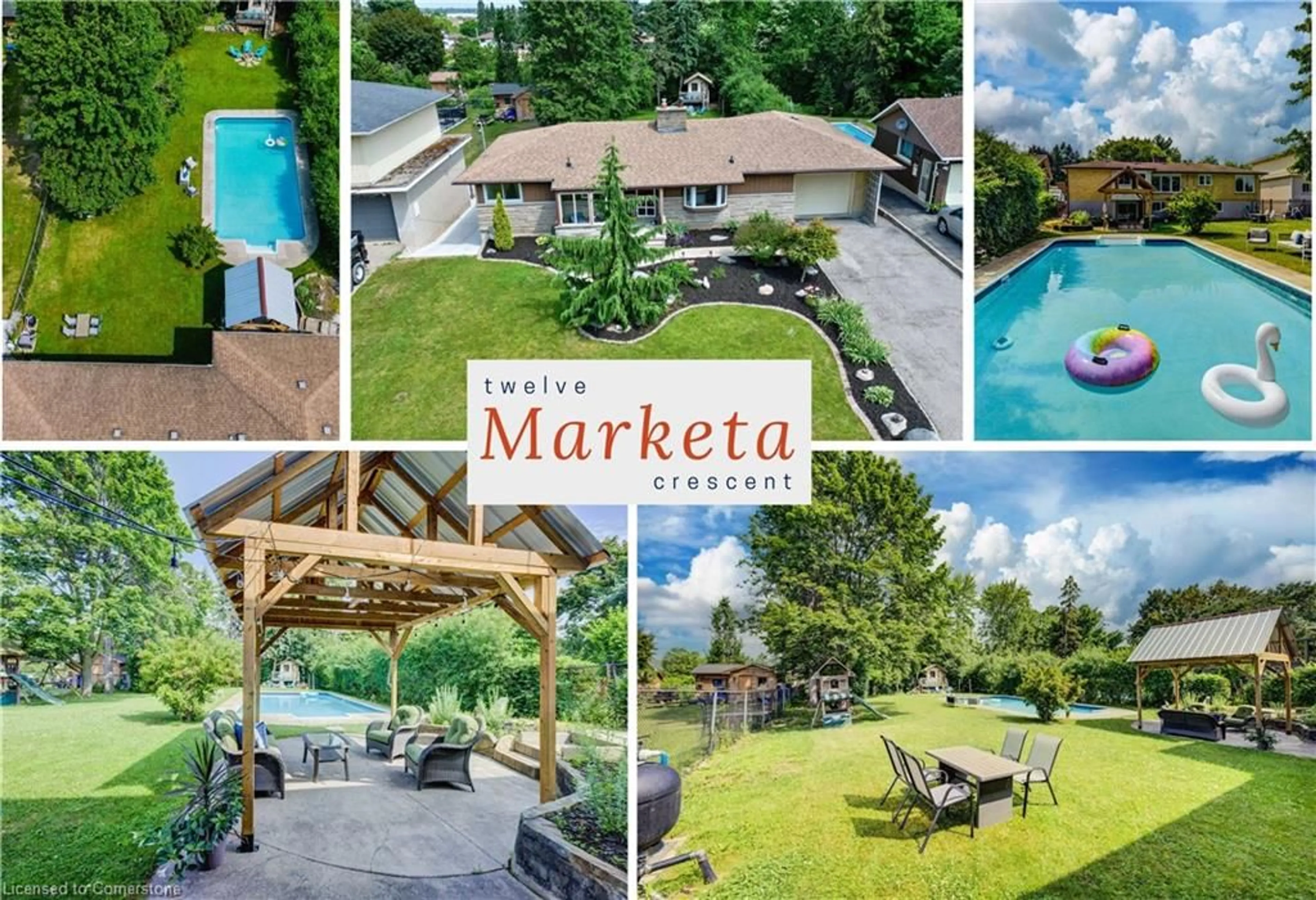 A pic from outside/outdoor area/front of a property/back of a property/a pic from drone, water/lake/river/ocean view for 12 Marketa Cres, Kitchener Ontario N2B 3B6