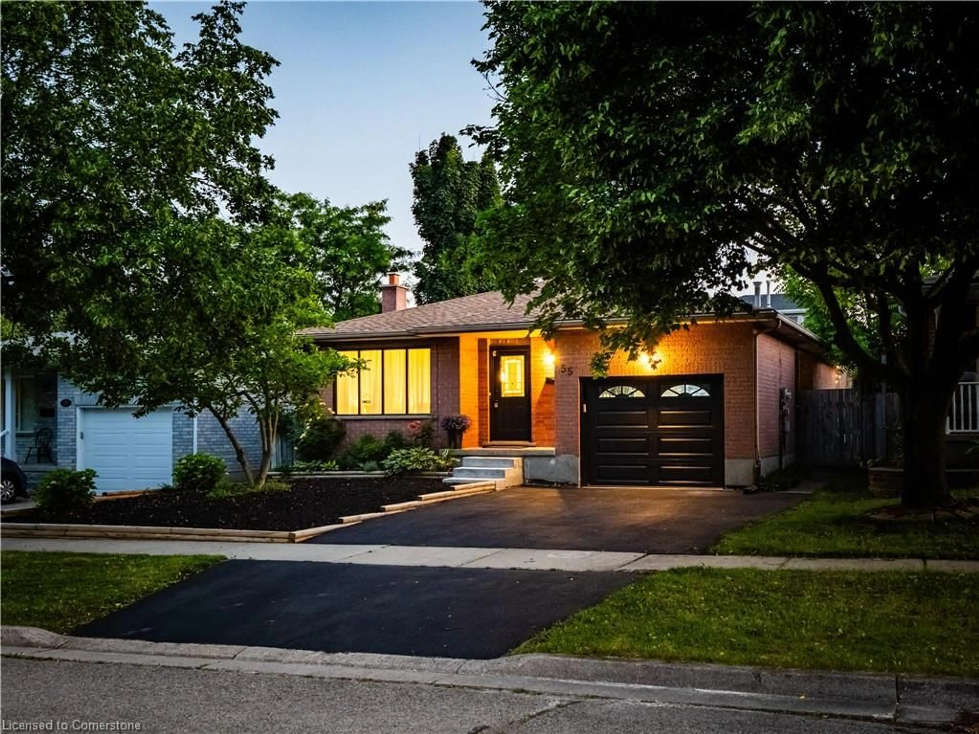 Home with brick exterior material, street for 55 Summerhill Cres, Kitchener Ontario N2N 2T4