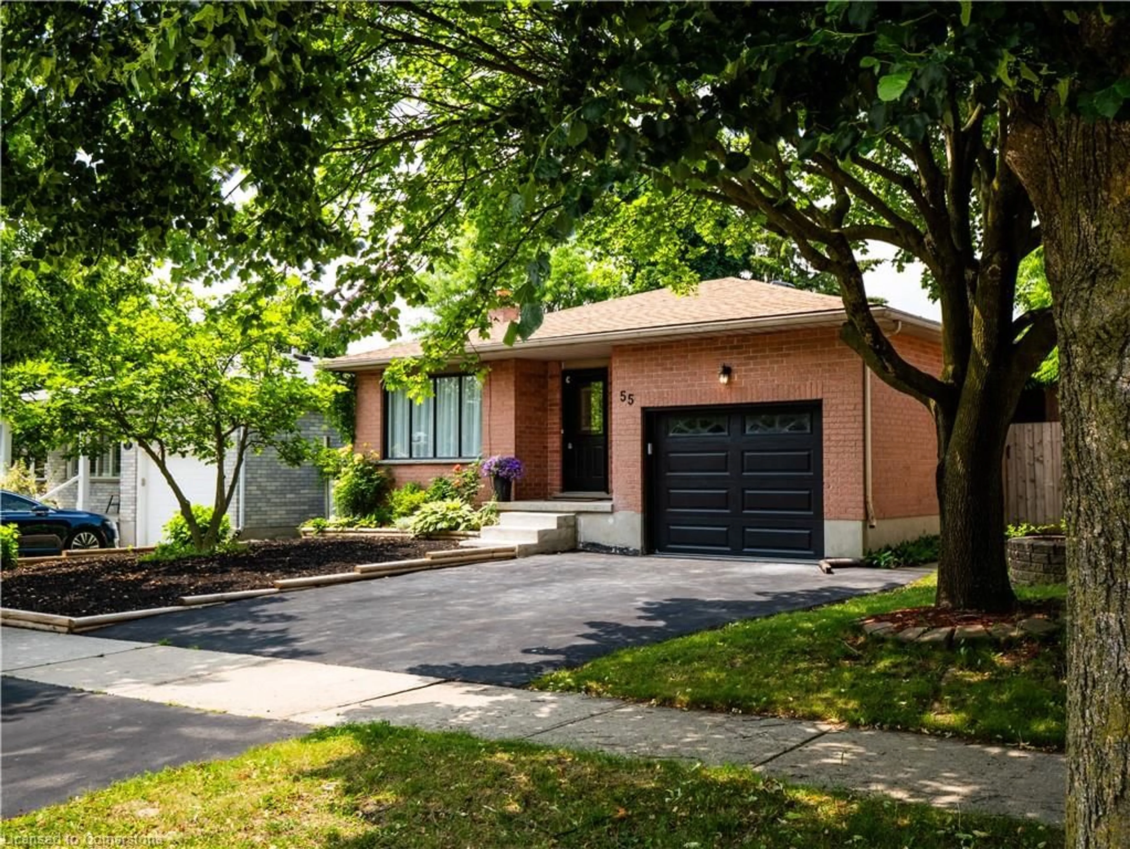 Home with brick exterior material, street for 55 Summerhill Cres, Kitchener Ontario N2N 2T4