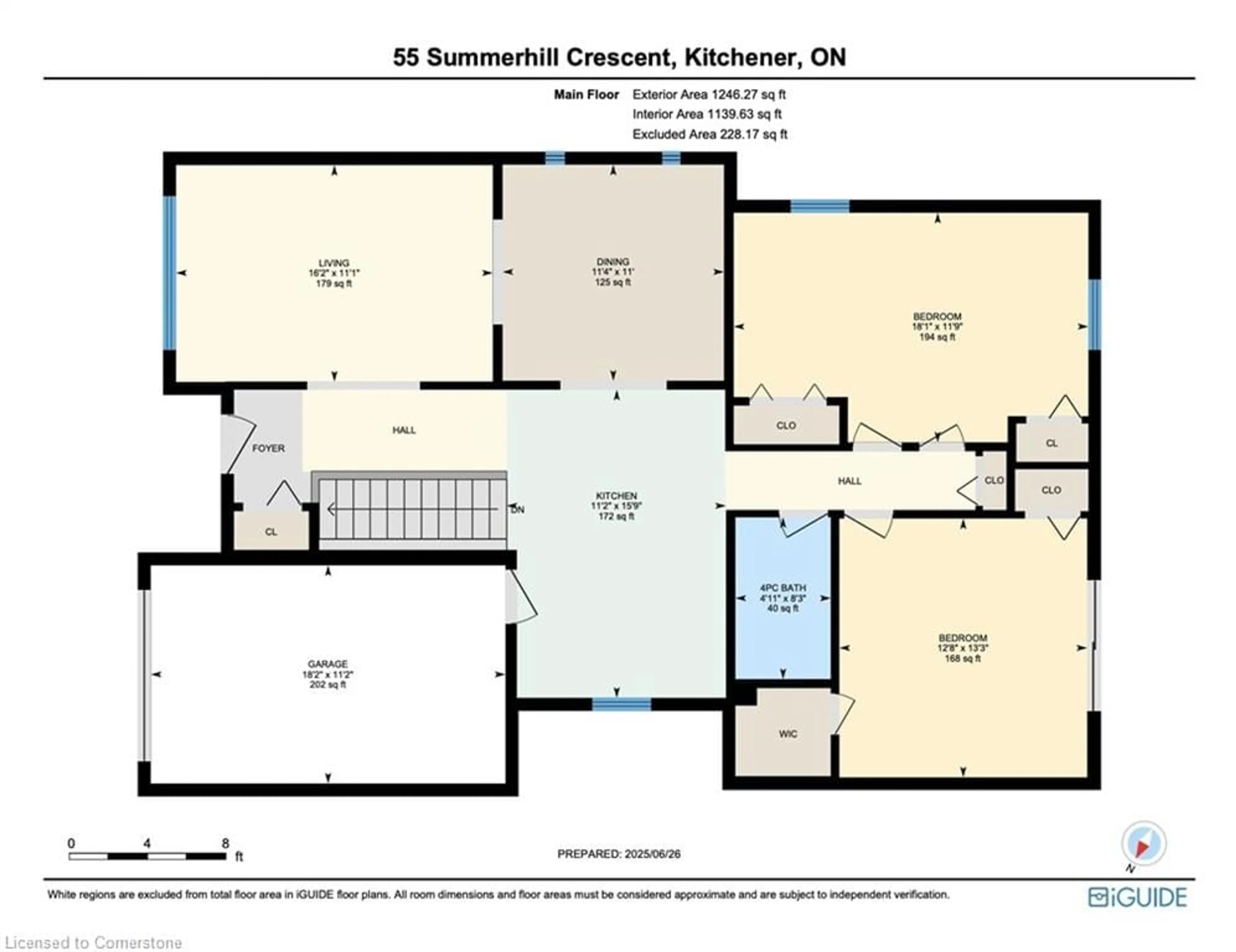 Floor plan for 55 Summerhill Cres, Kitchener Ontario N2N 2T4