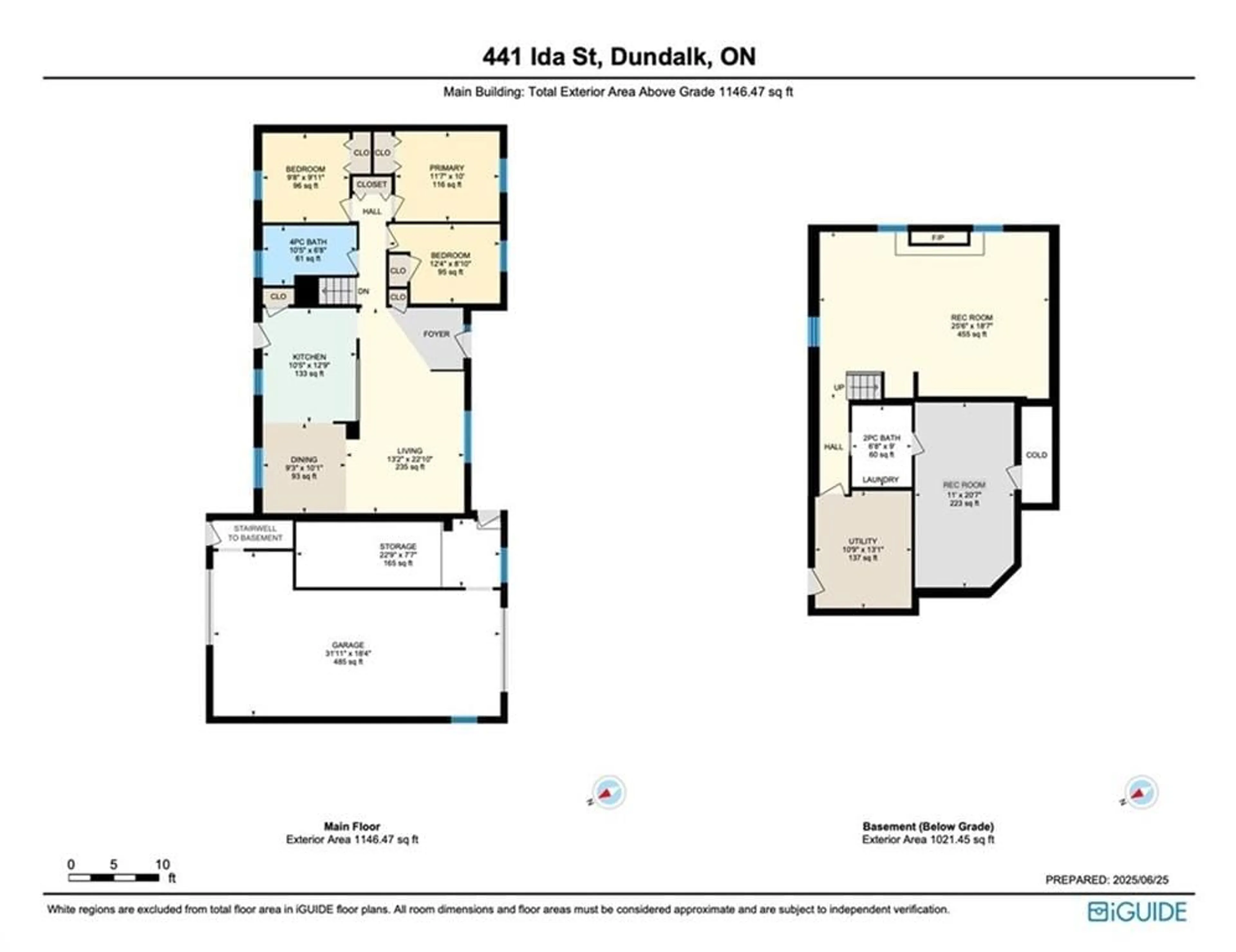 Floor plan for 441 Ida St, Dundalk Ontario N0C 1B0
