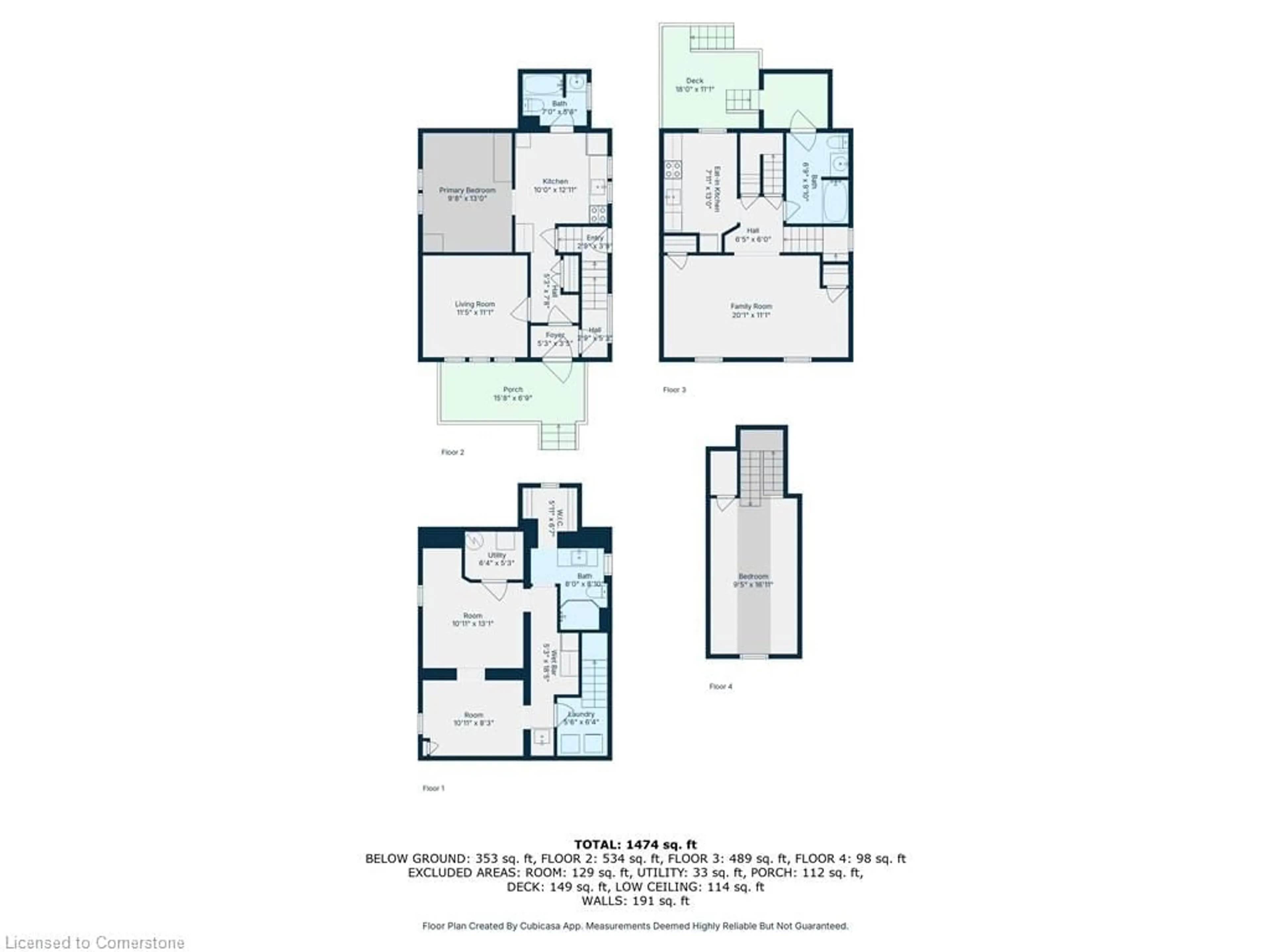 Floor plan for 54 Laurel St, Waterloo Ontario N2J 2H2