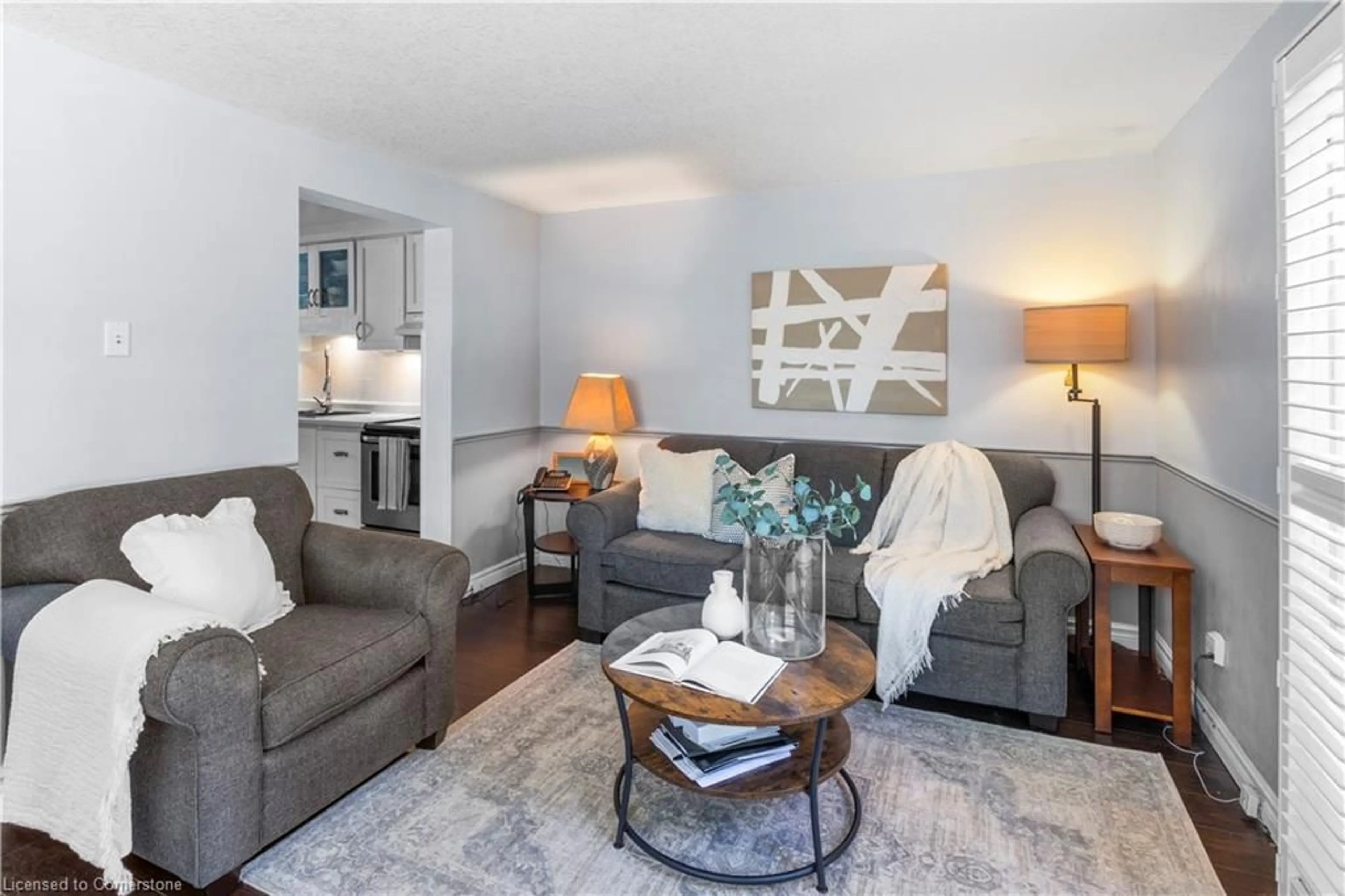 Living room with furniture, unknown for 46 Rosebank Cres, Kitchener Ontario N2E 2R4
