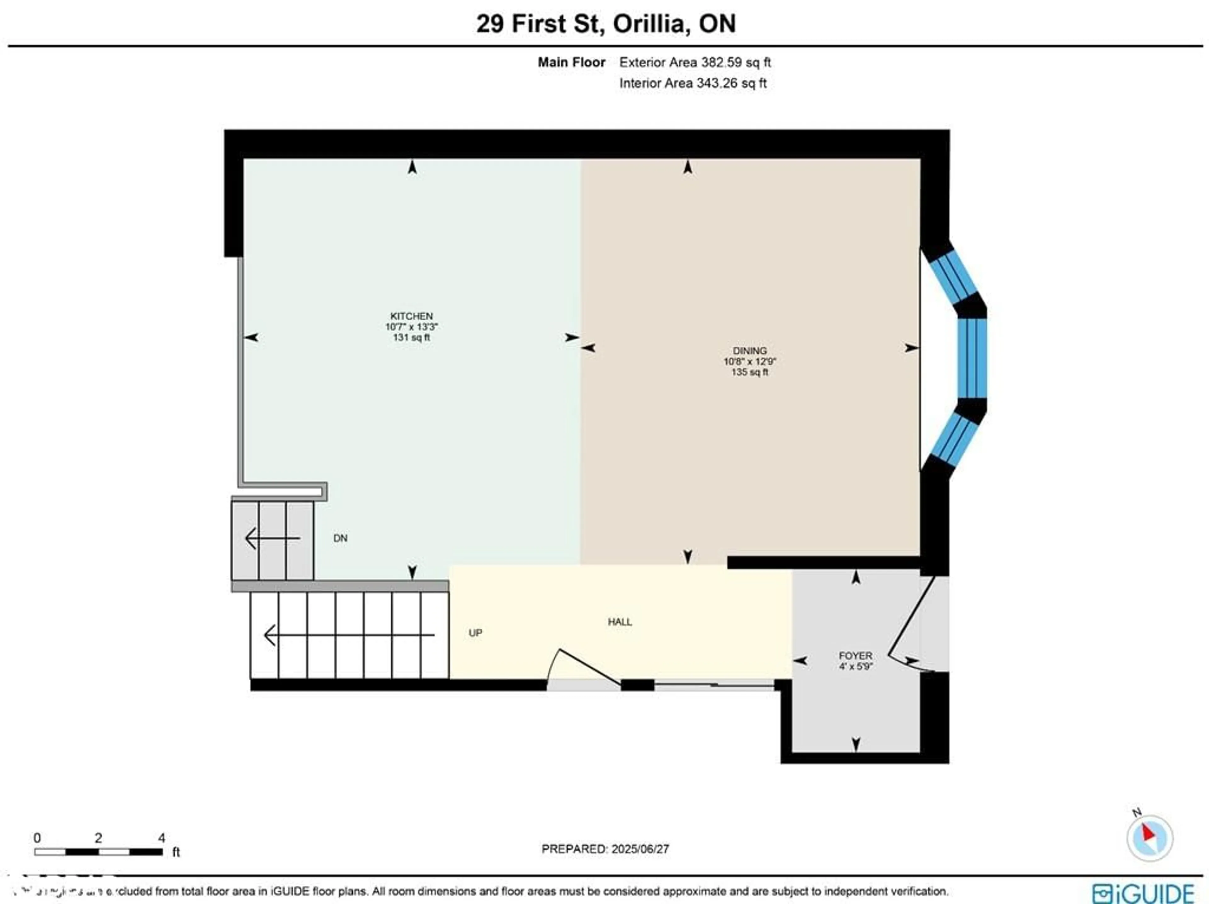Floor plan for 29 First Street, Orillia Ontario L3V 4A8