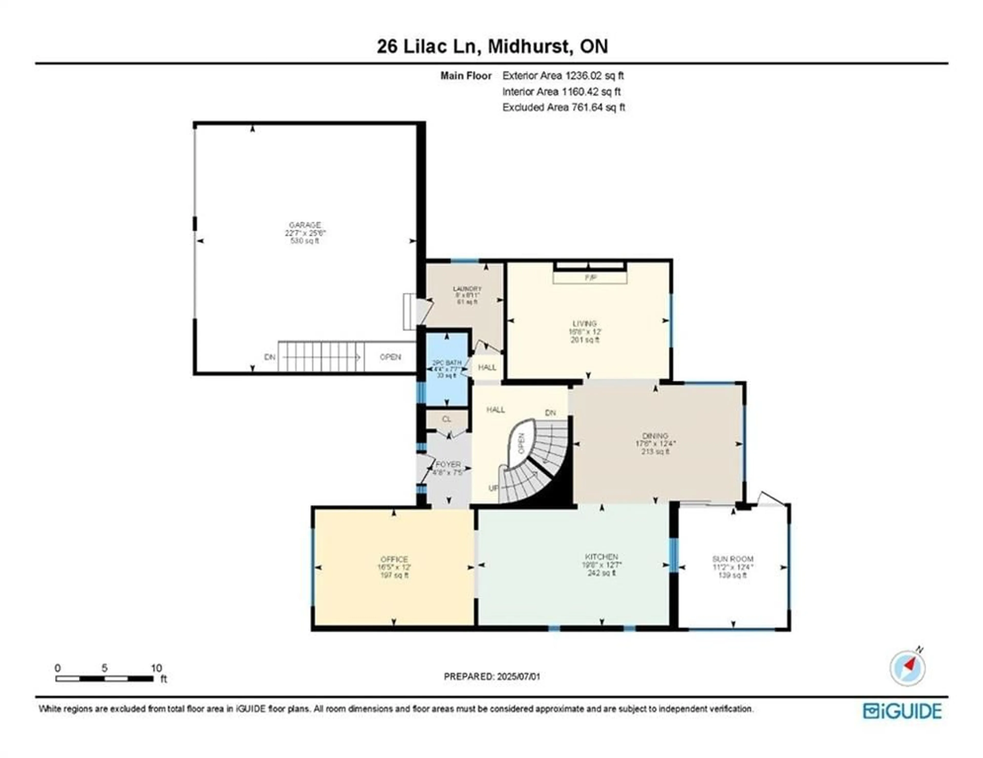Floor plan for 26 Lilac Lane, Midhurst Ontario L9X 0N4