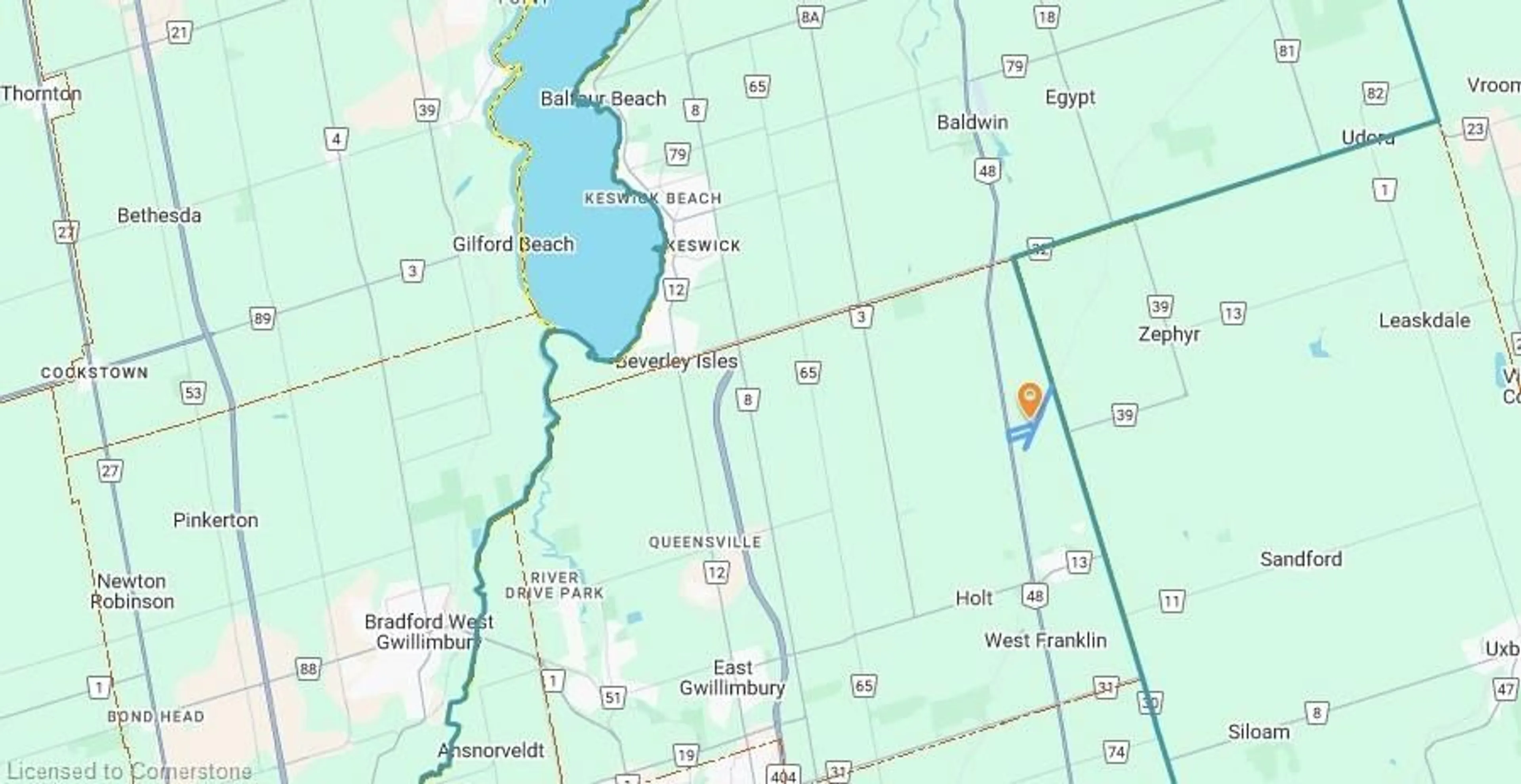 Picture of a map for 20697 Highway 48, York Ontario L0G 1M0