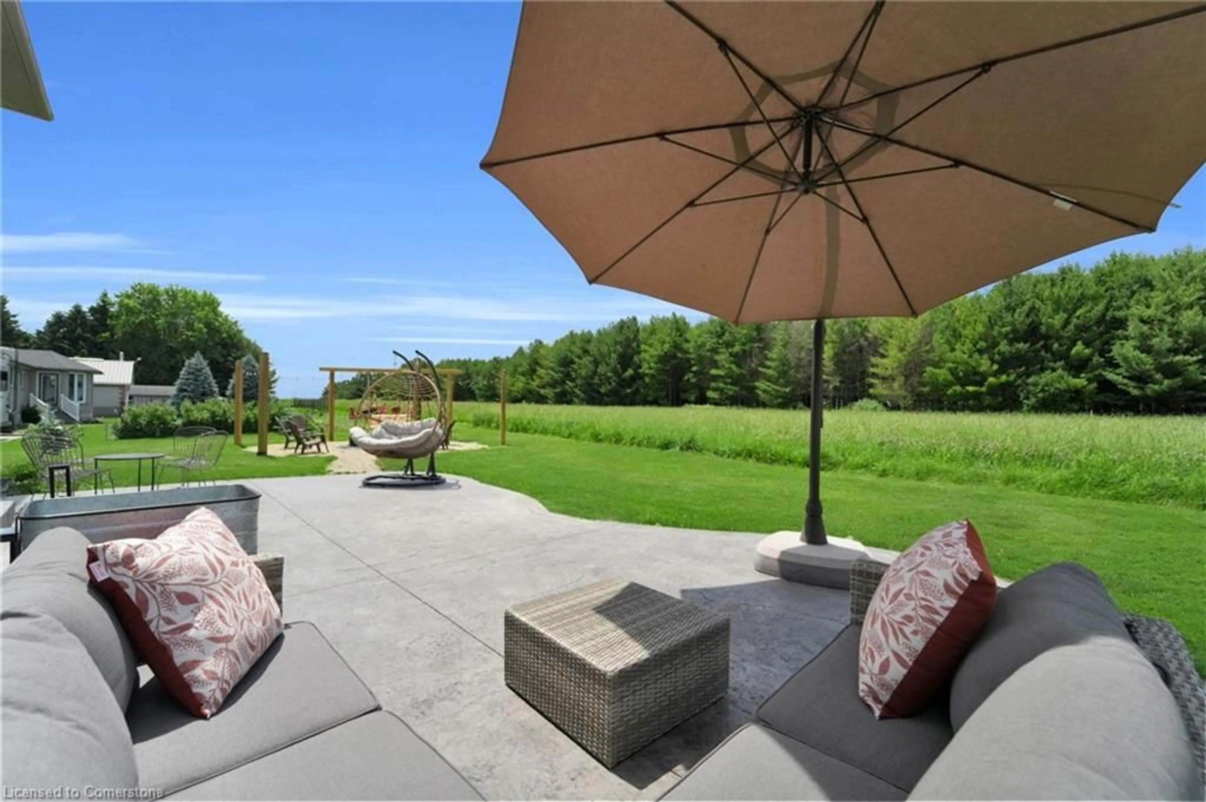 Patio, water/lake/river/ocean view for 46 Scenic Dr, Drayton Ontario N0B 1A0