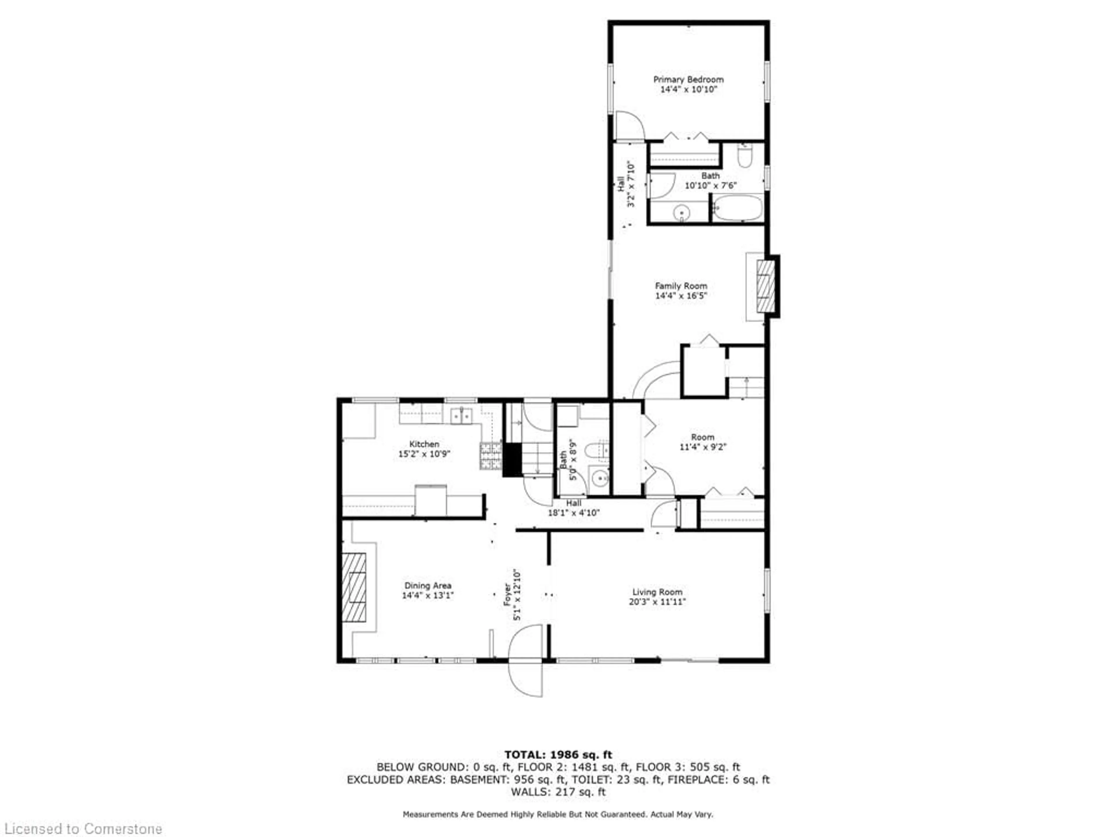 Floor plan for 50 Alma St, Hagersville Ontario N0A 1H0
