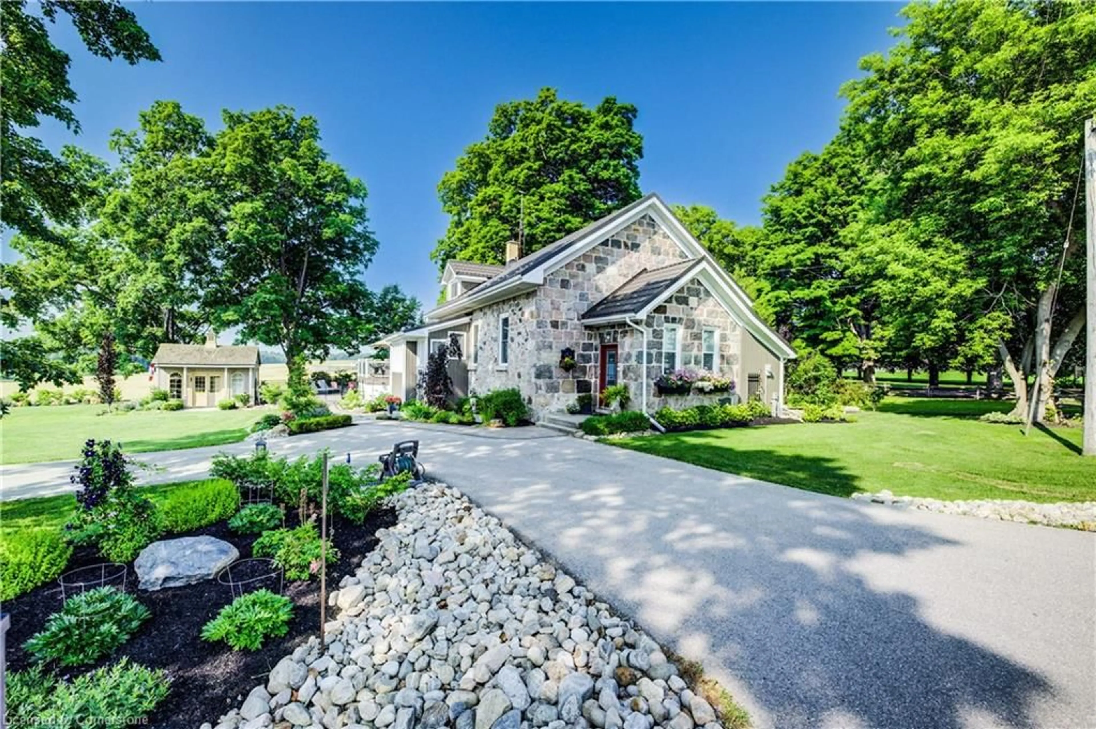 A pic from outside/outdoor area/front of a property/back of a property/a pic from drone, street for 6265 Line 89, Gowanstown Ontario N0G 1Y0