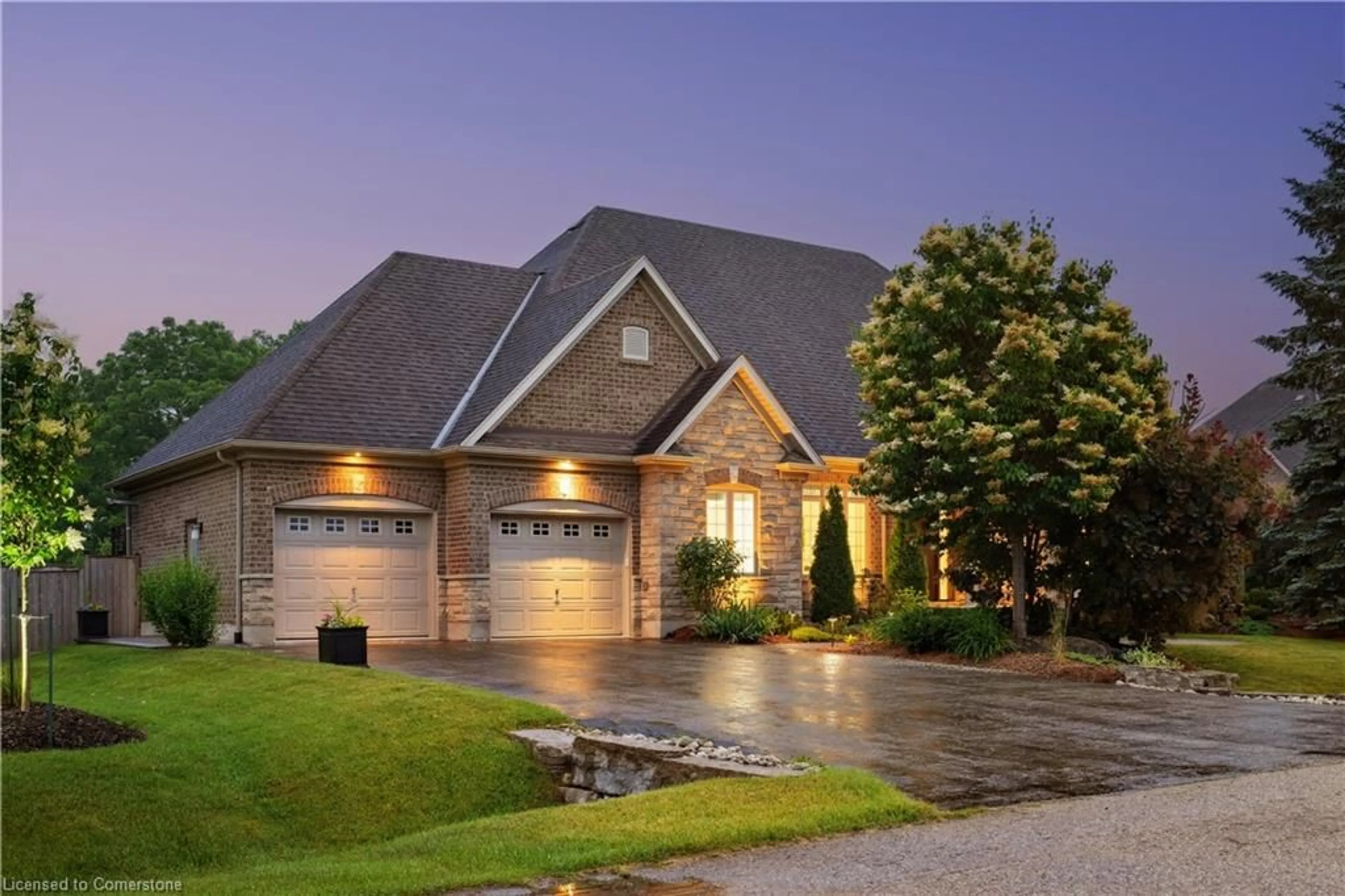 Home with brick exterior material, street for 95 Cobblestone Pl, Rockwood Ontario N0B 2K0