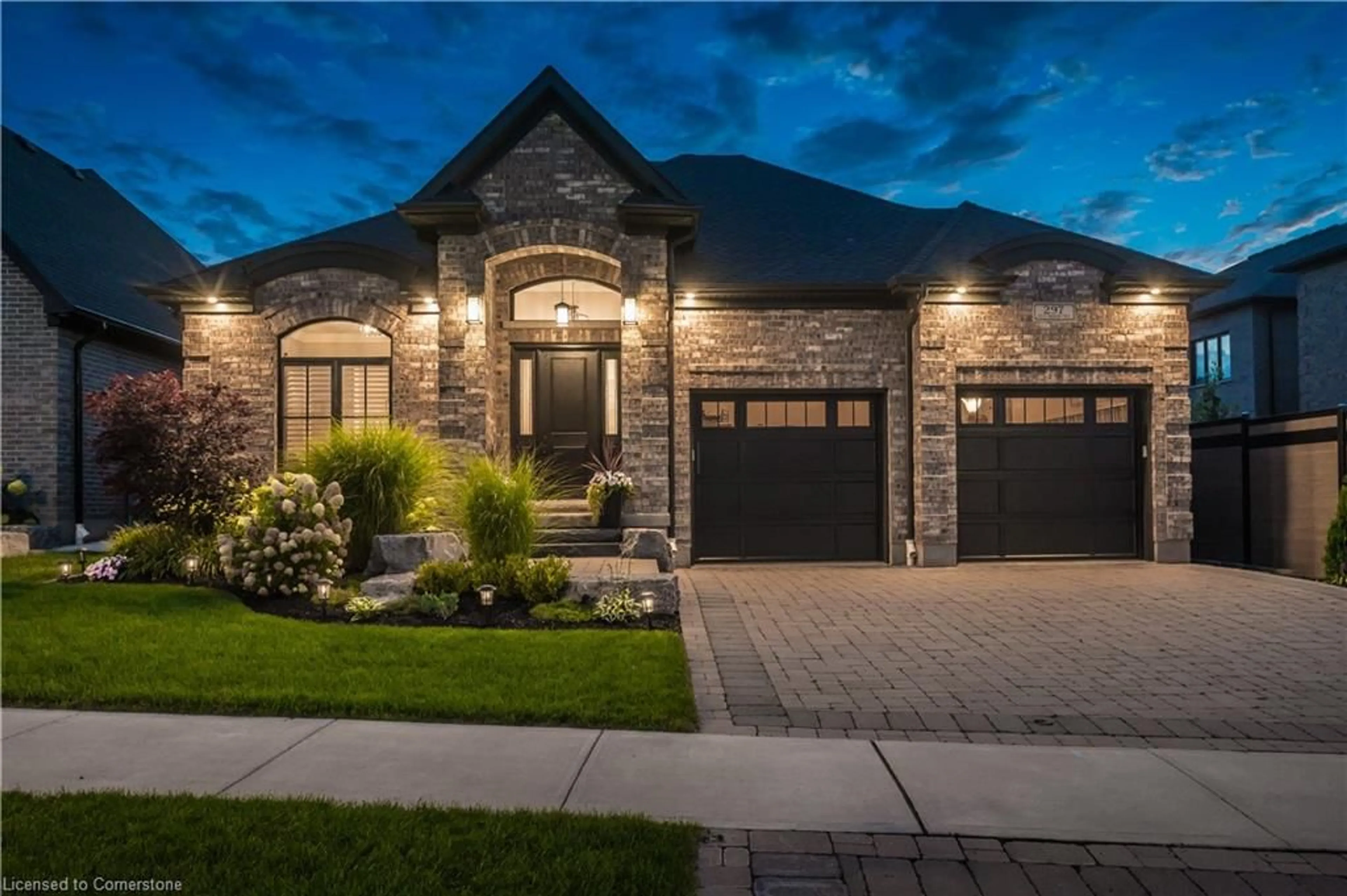 Home with brick exterior material, street for 297 Field Sparrow Cres, Kitchener Ontario N2K 0E4