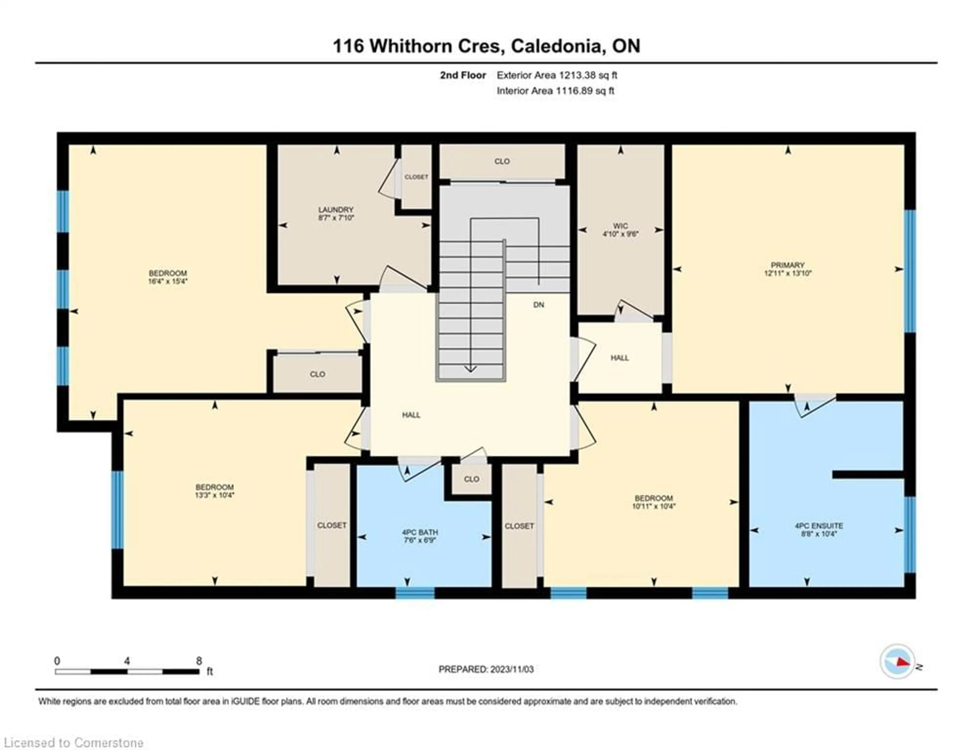 Floor plan for 116 Whithorn Cres, Caledonia Ontario N3W 0G4