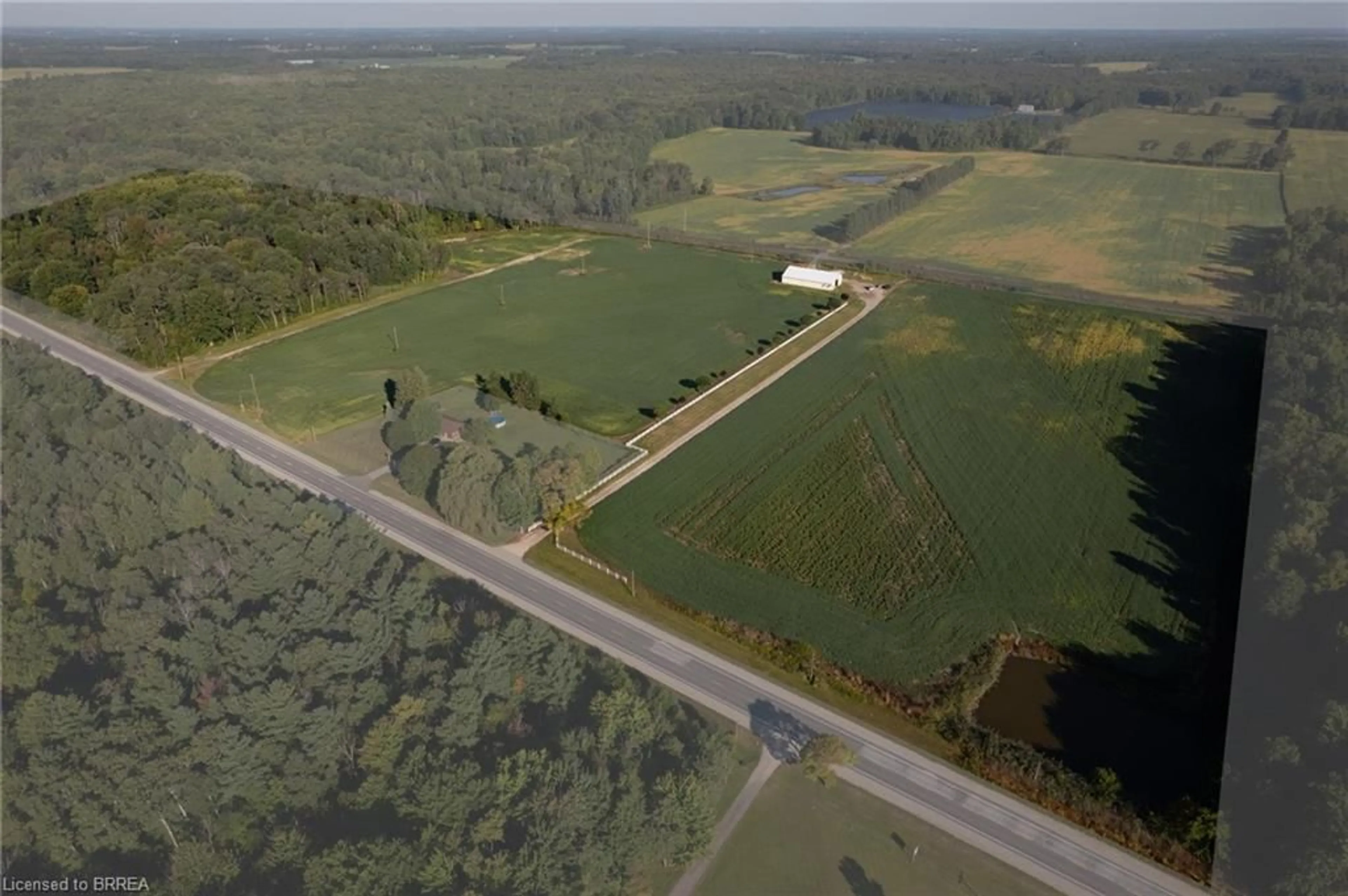 A pic from outside/outdoor area/front of a property/back of a property/a pic from drone, water/lake/river/ocean view for 686455 & 686473 Highway 2, Princeton Ontario N0J 1V0
