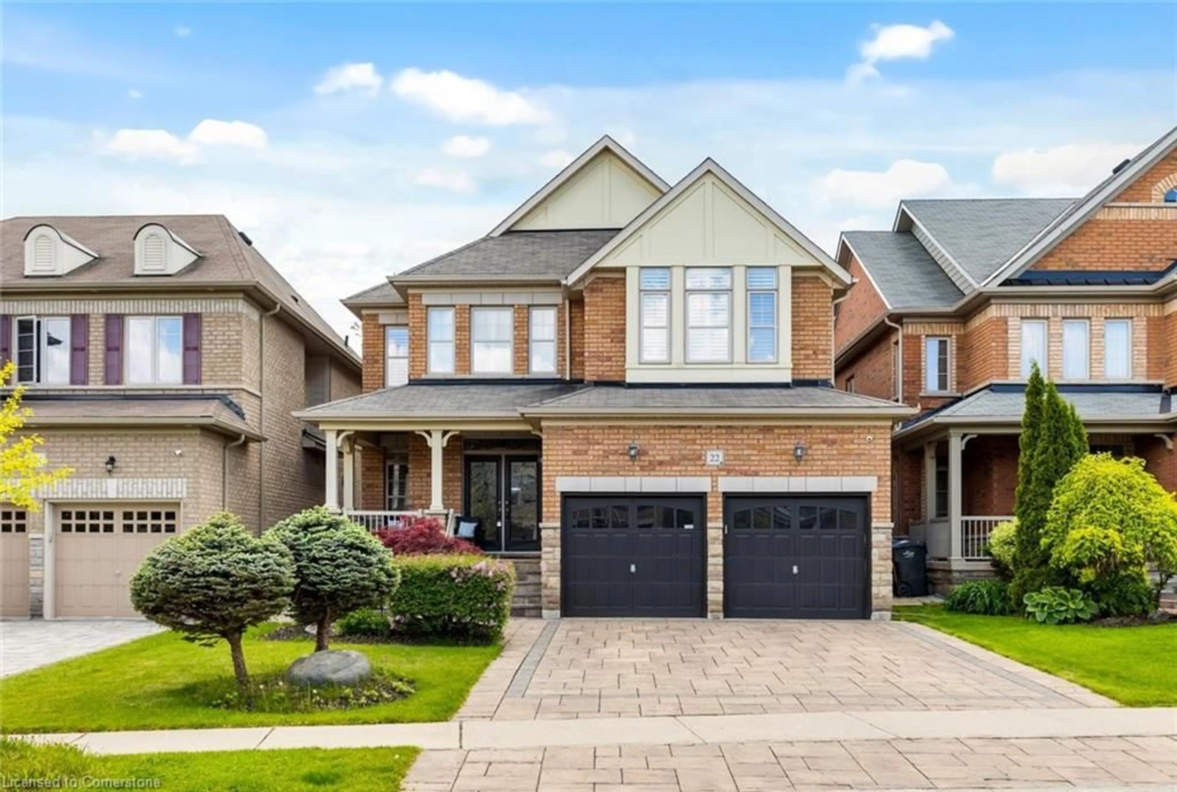Home with brick exterior material, street for 22 Interlacken Drive, Brampton Ontario L6X 0W7