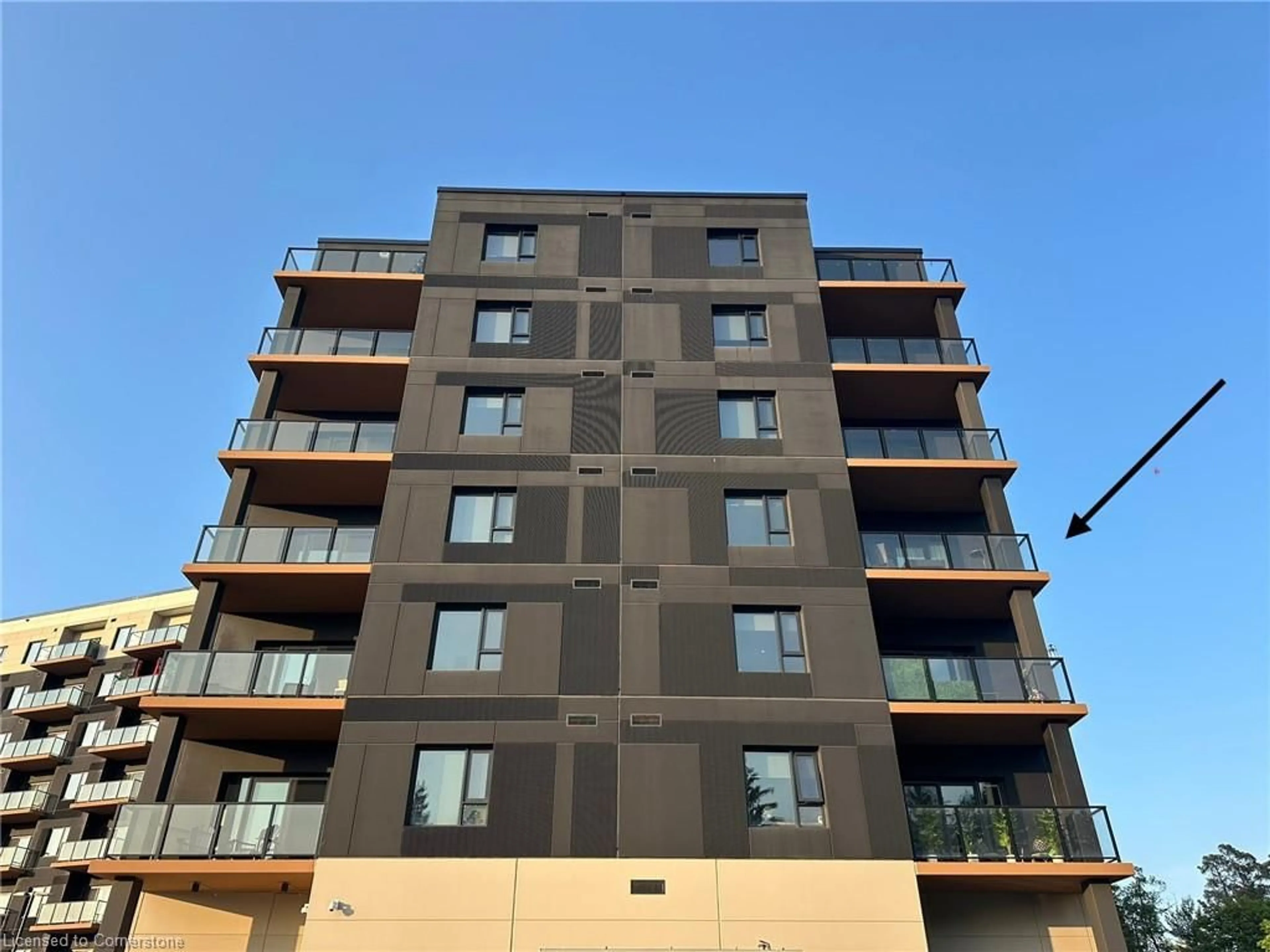Balcony in the apartment, building for 525 New Dundee Rd #401, Kitchener Ontario N2P 0K8
