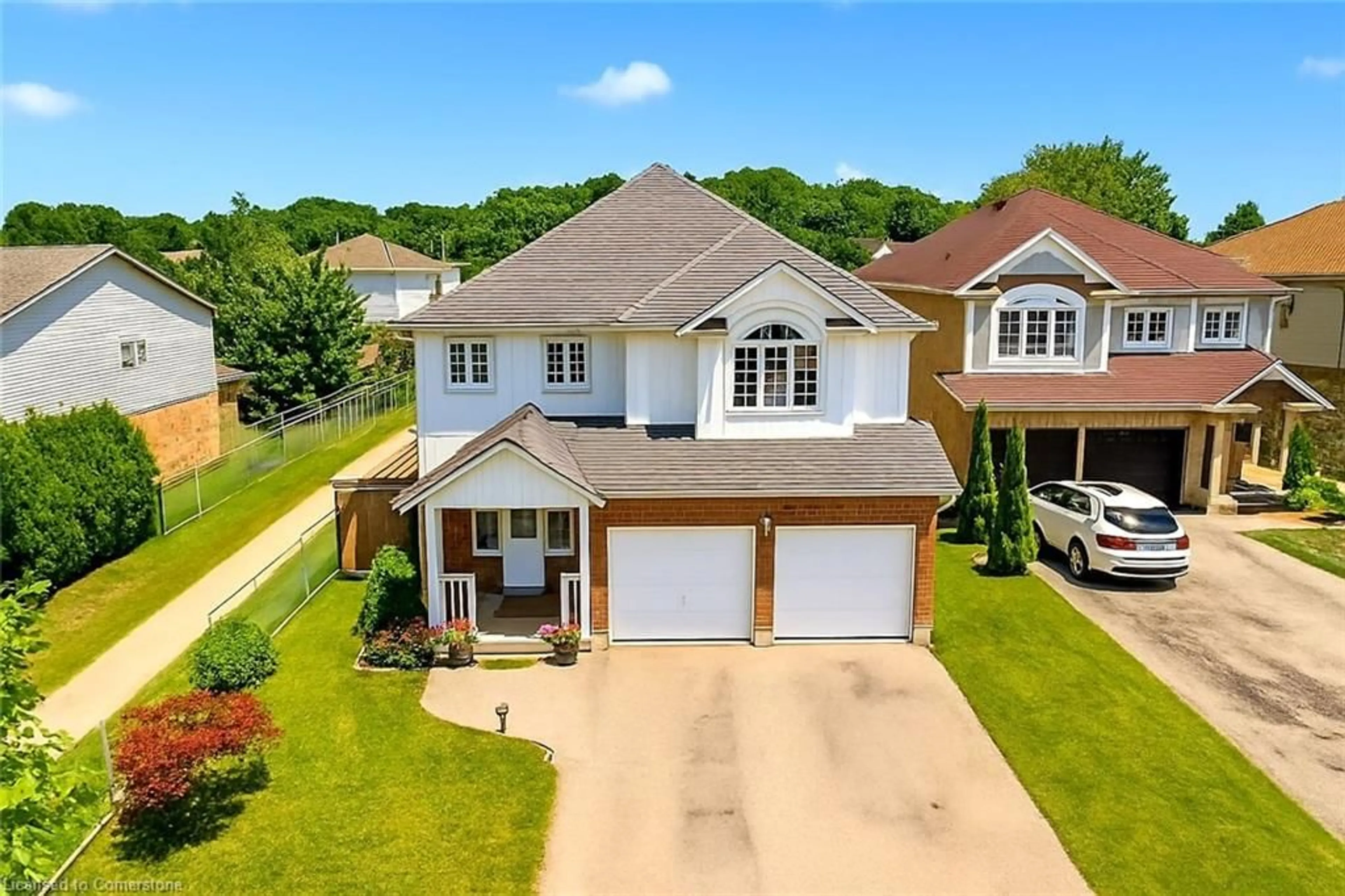 A pic from outside/outdoor area/front of a property/back of a property/a pic from drone, street for 500 Bridlewreath Crt, Kitchener Ontario N2E 3V6