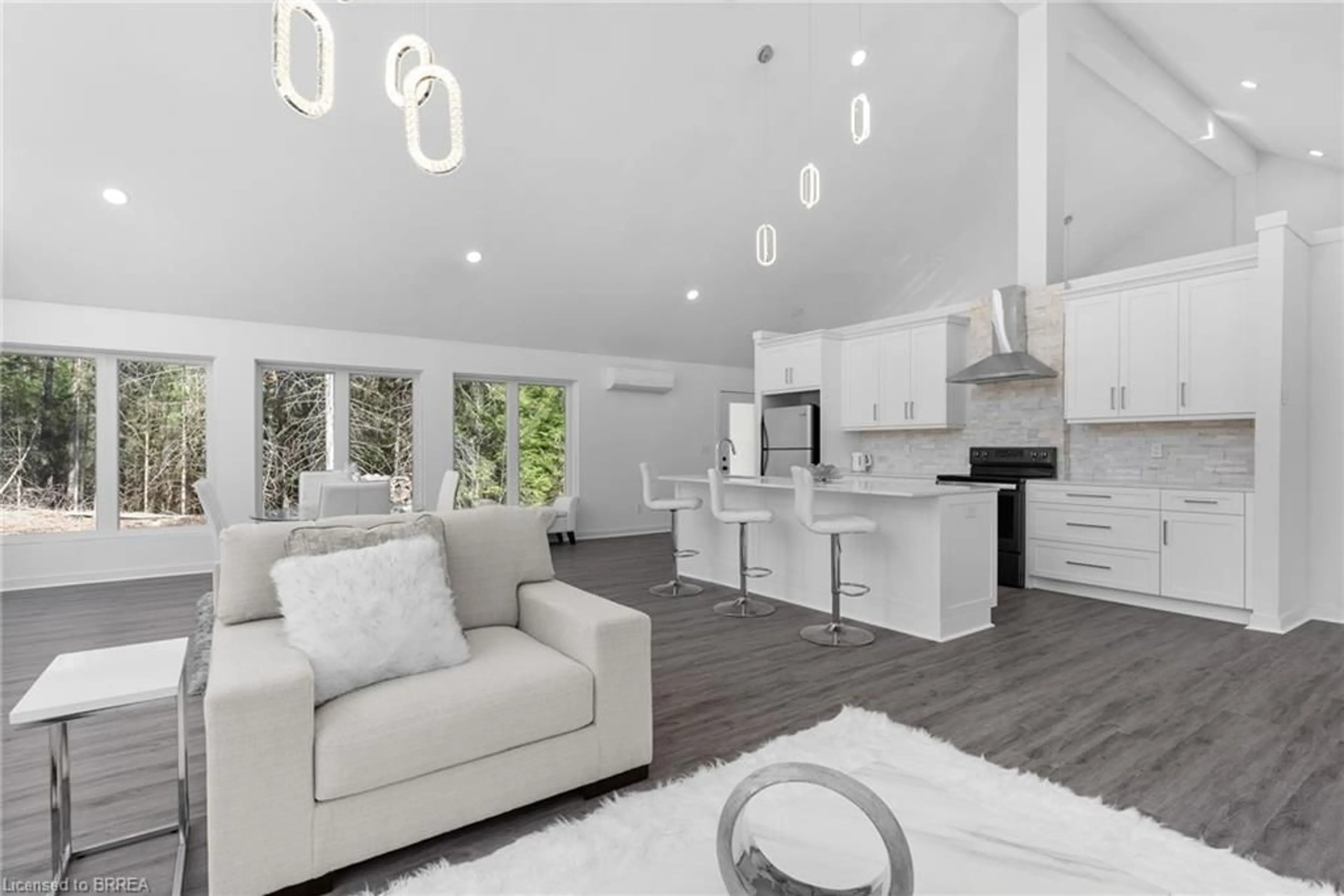 Open concept kitchen, unknown for 1814 Riding Ranch Rd, South River Ontario Z1Z 1Z1