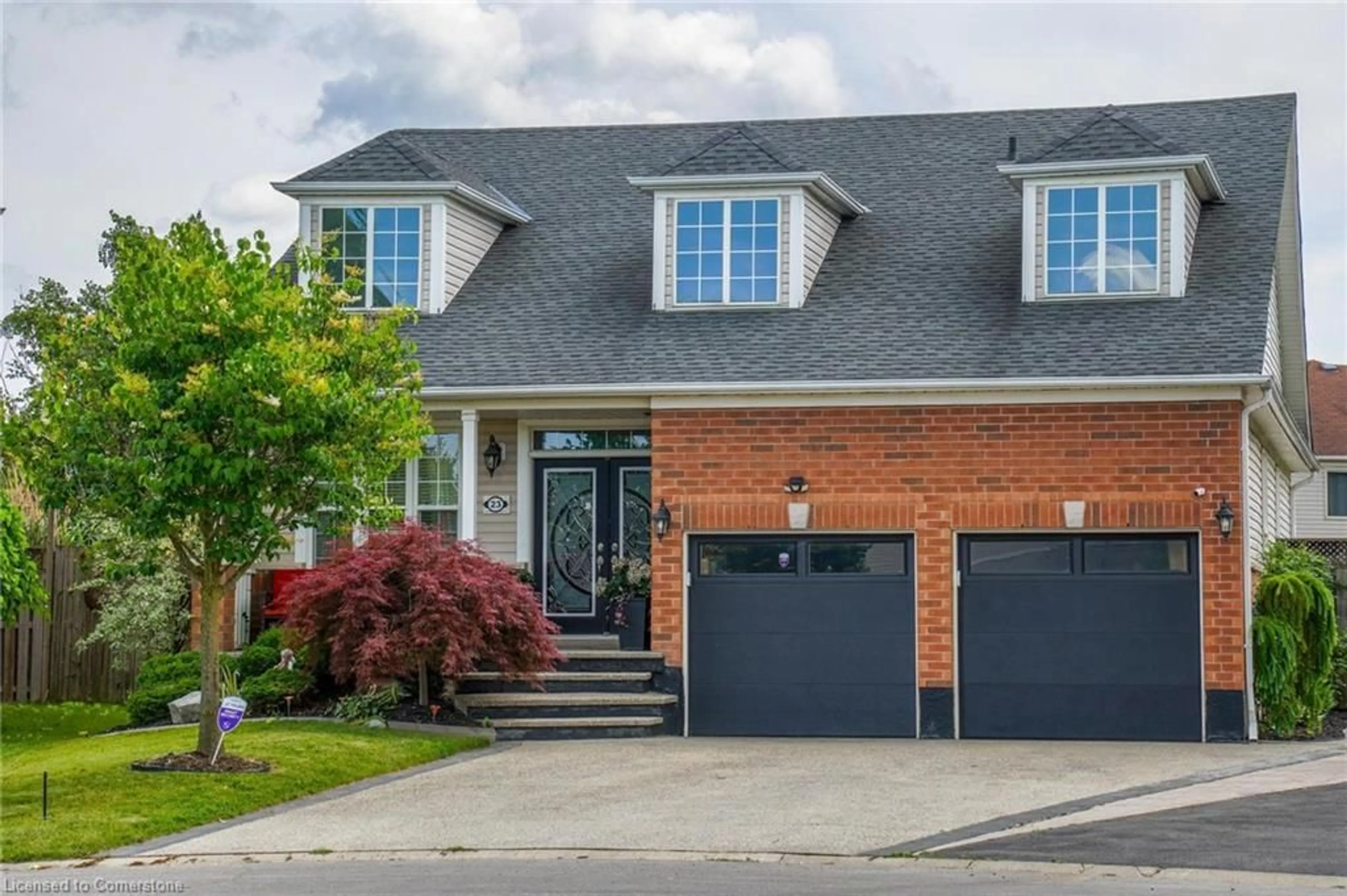 Home with brick exterior material, street for 23 Mathews Crt, Brantford Ontario N3T 0A9