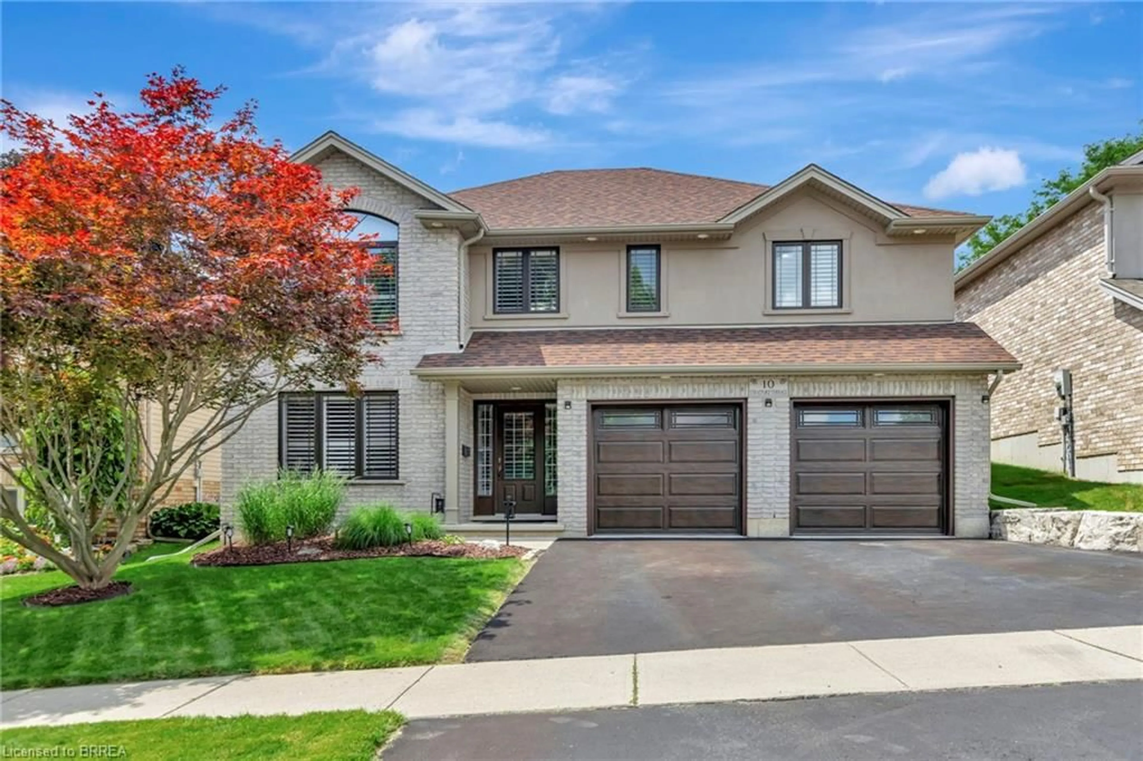 Home with brick exterior material, street for 10 Stratford Terr, Brantford Ontario N3T 6P6