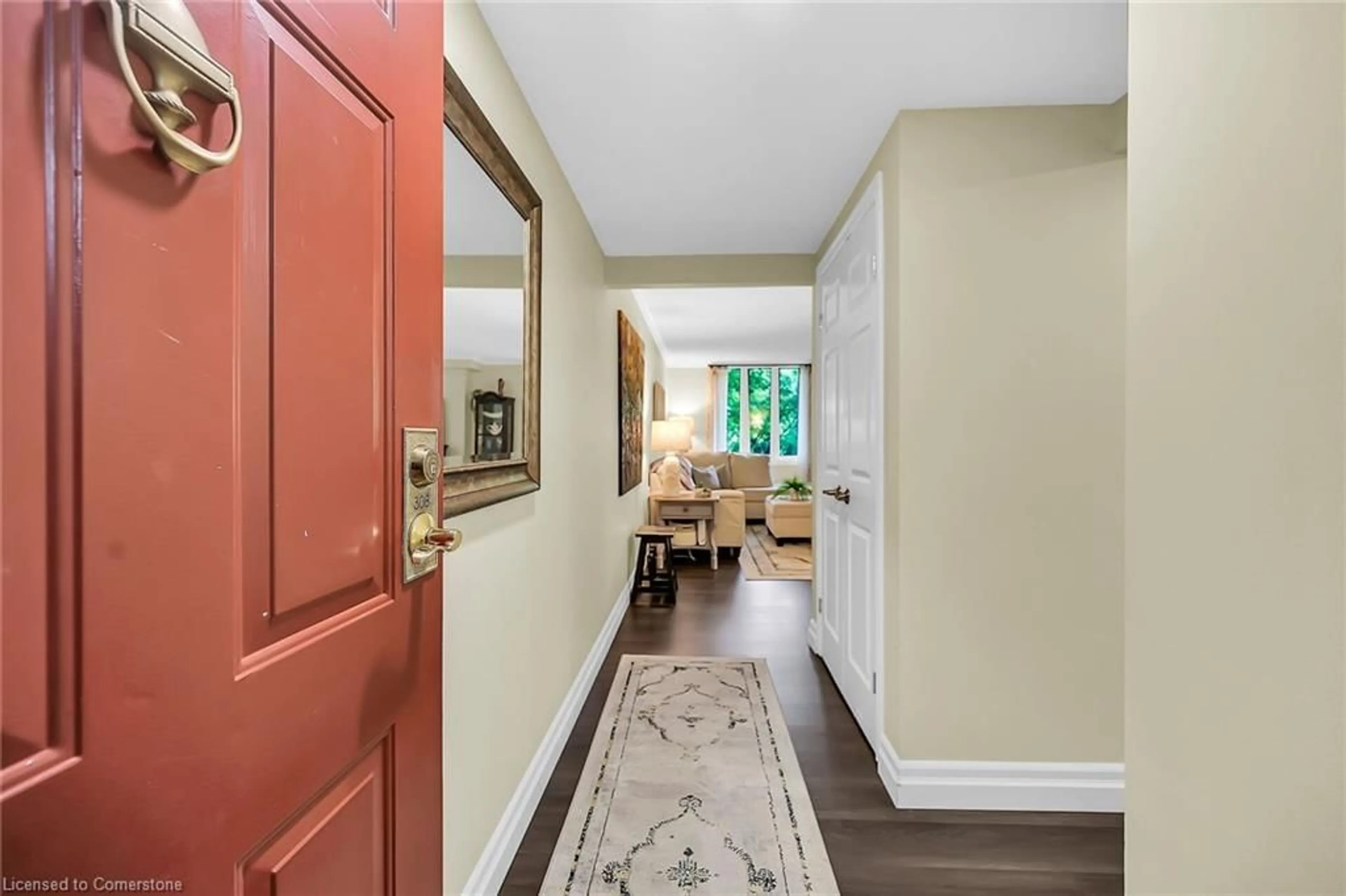 Indoor entryway for 150 Wilson St #308, Ancaster Ontario L9G 4E7