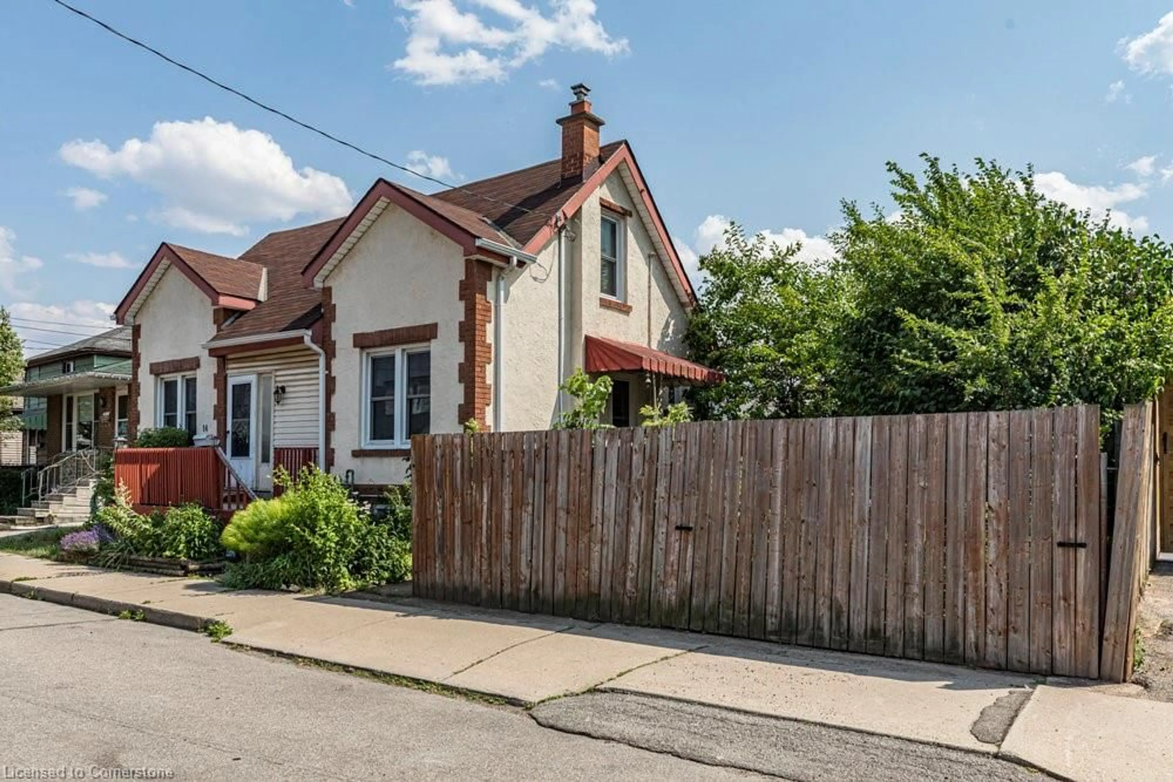 A pic from outside/outdoor area/front of a property/back of a property/a pic from drone, street for 14 Allan Ave, Hamilton Ontario L8H 2C9
