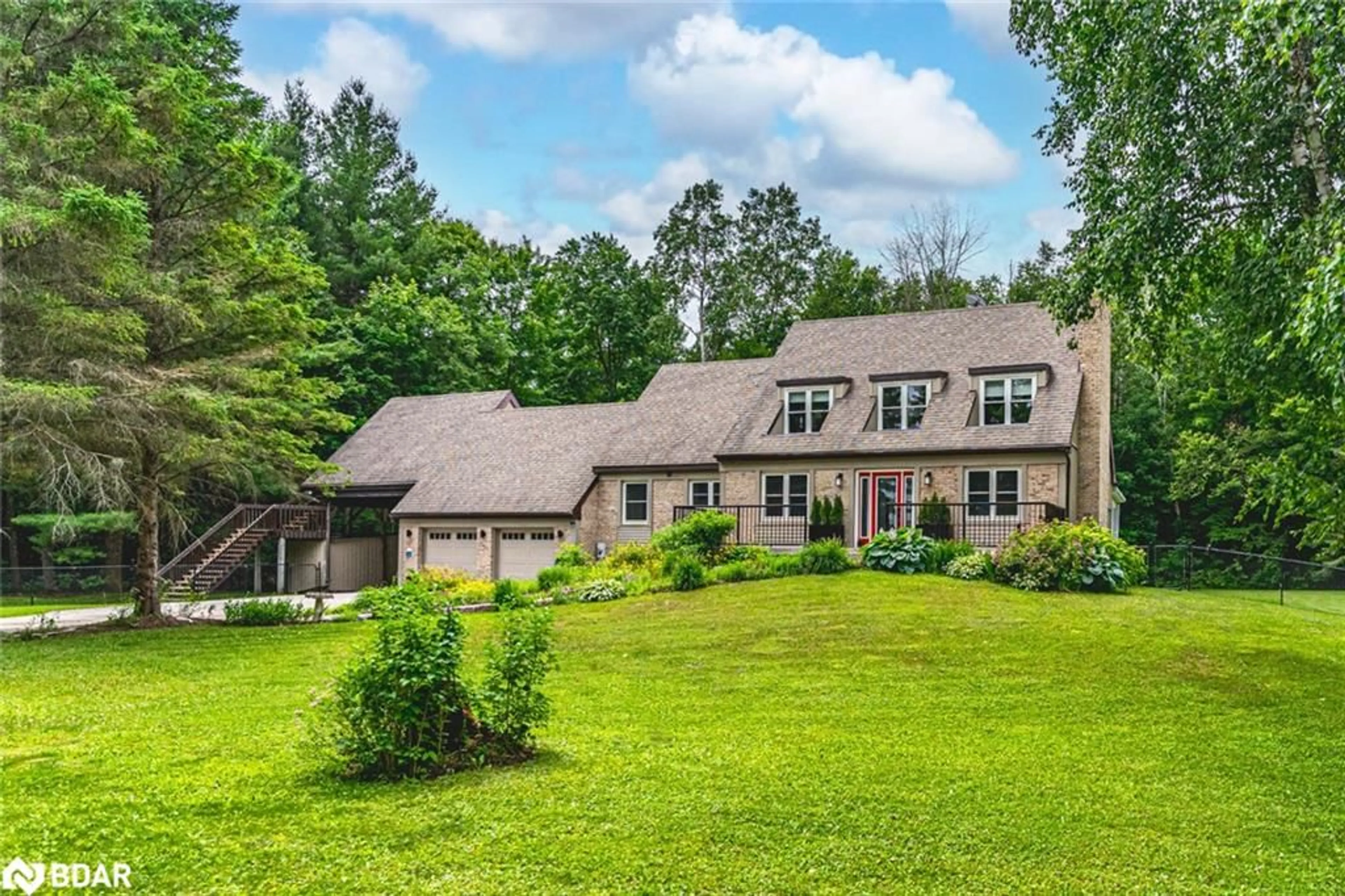 A pic from outside/outdoor area/front of a property/back of a property/a pic from drone, mountain view for 7816 6th Line, Utopia Ontario L0M 1T0