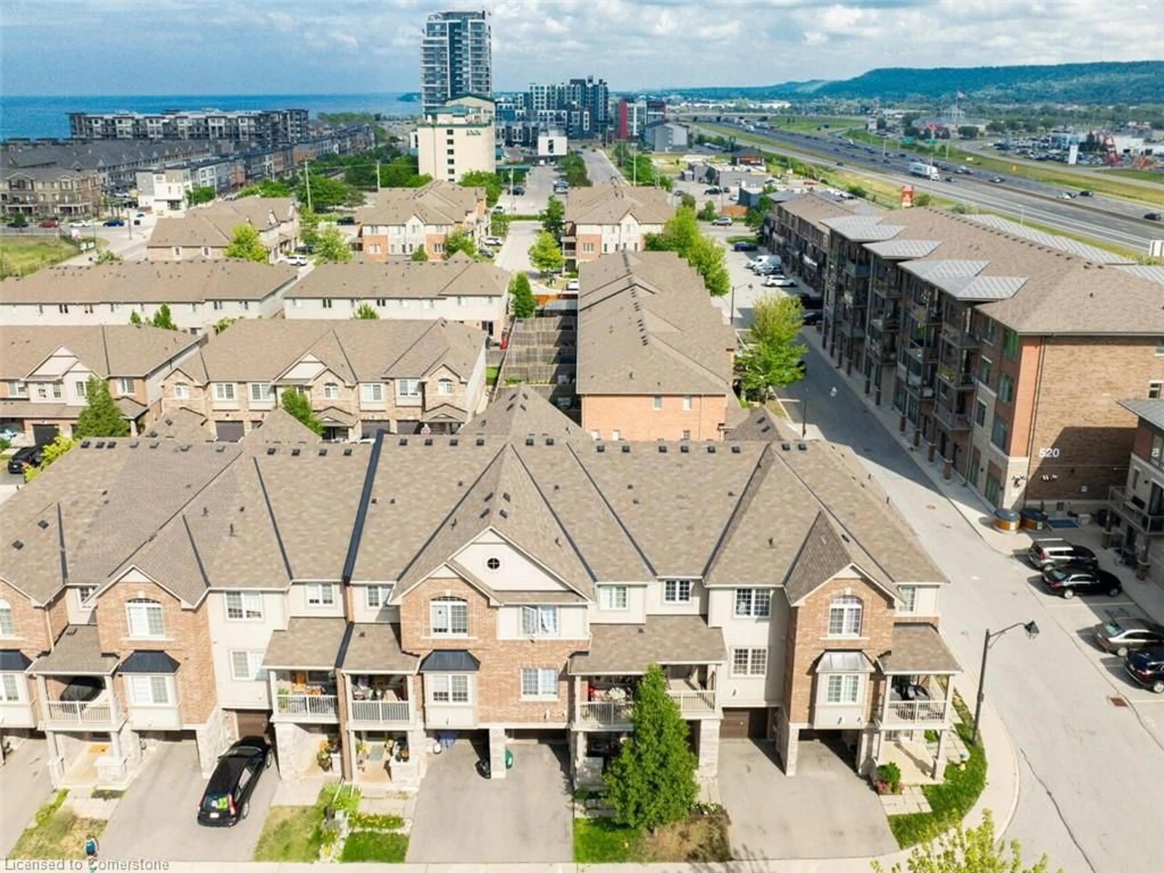 A pic from outside/outdoor area/front of a property/back of a property/a pic from drone, city buildings view from balcony for 515 Winston Road Rd #84, Grimsby Ontario L3M 0C8