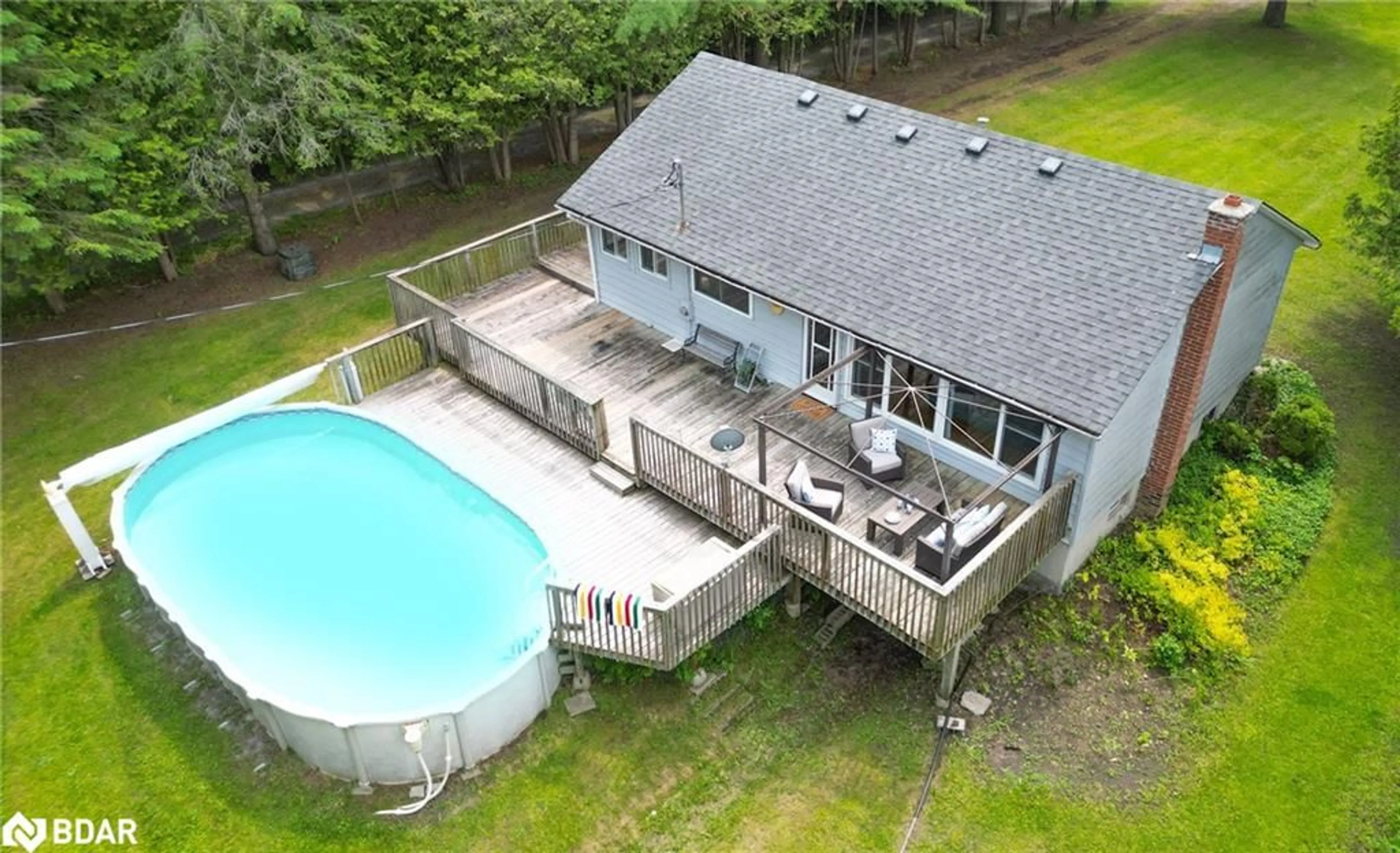 A pic from outside/outdoor area/front of a property/back of a property/a pic from drone, water/lake/river/ocean view for 66 Cowans Cres, Omemee Ontario K0L 2W0