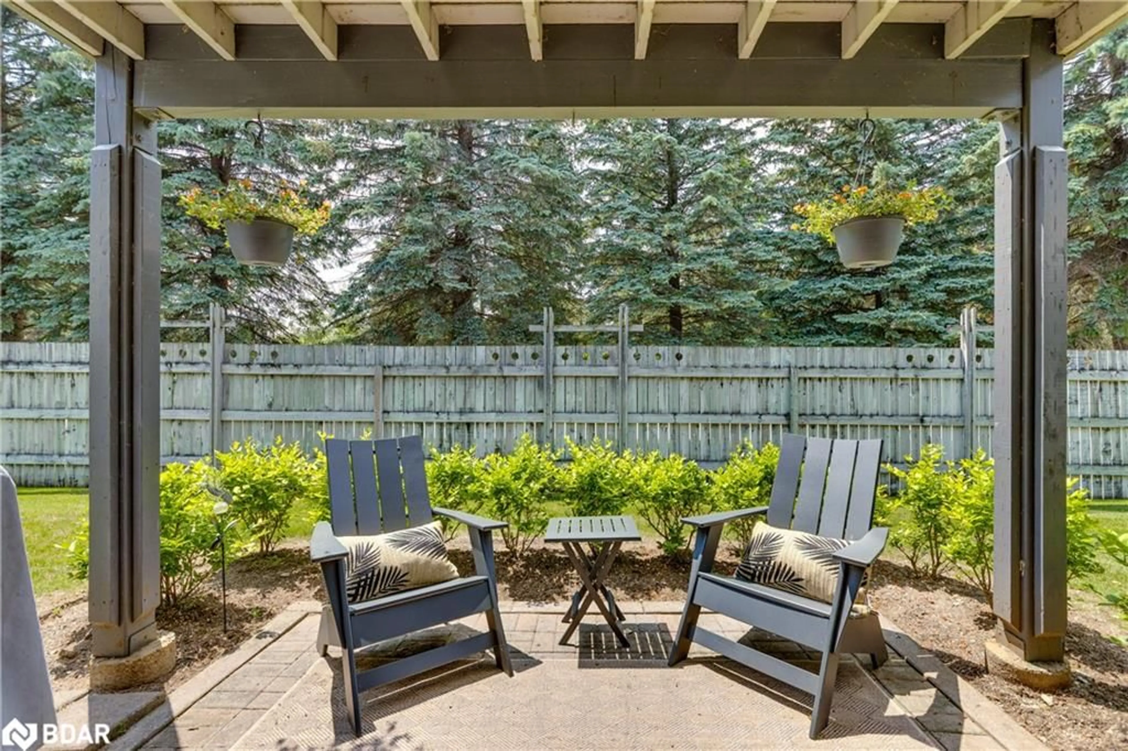 Patio, forest/trees view for 288 Mariners Way, Collingwood Ontario L9Y 5C7