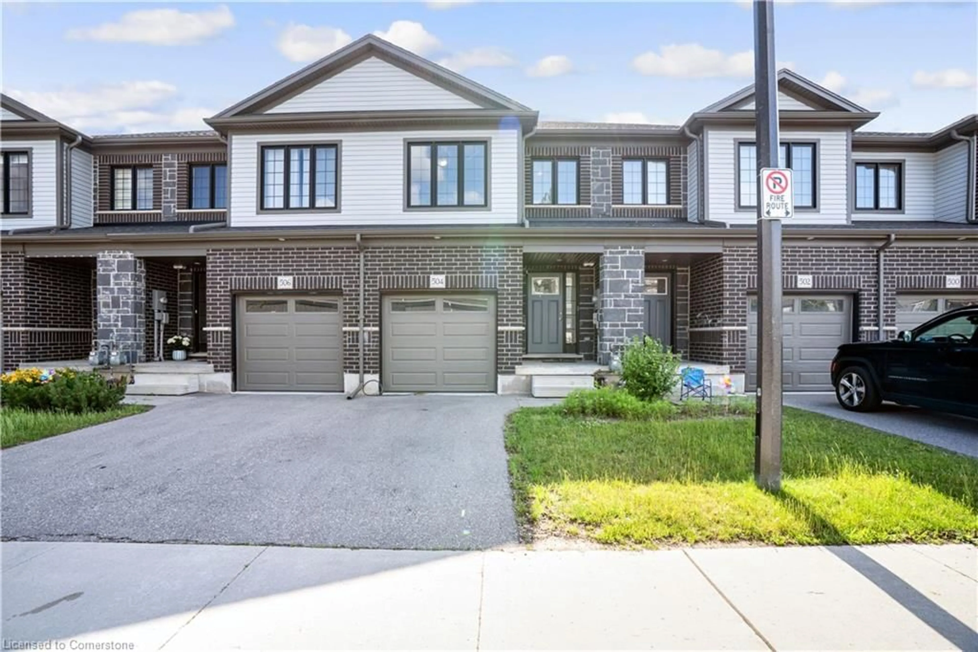 Home with brick exterior material, street for 504 Woodlea Crt, Kitchener Ontario N2R 0P8